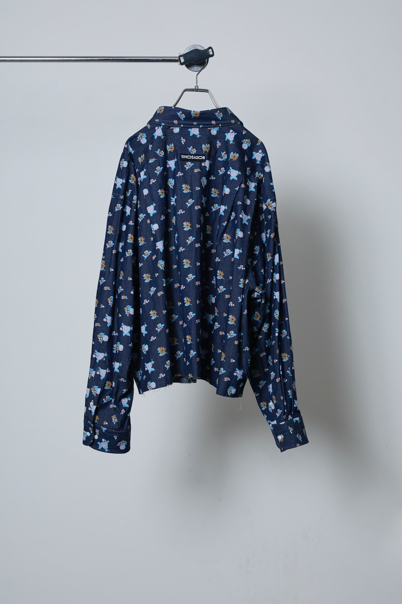 BODYSONG. / 先行予約 FLORAL SPLATTER SHIRT - NAVY