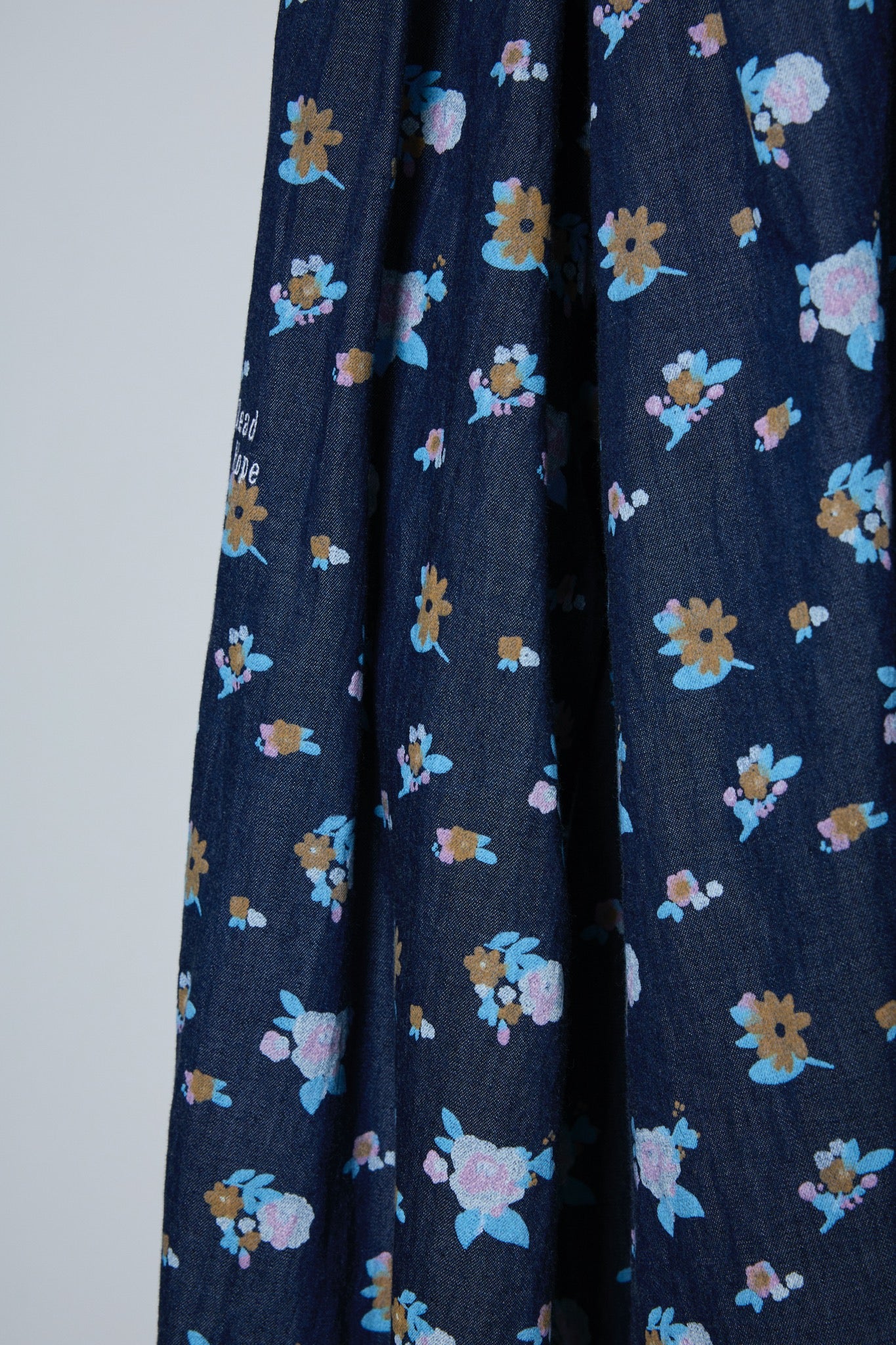 BODYSONG. / 先行予約 FLORAL SPLATTER SHIRT - NAVY