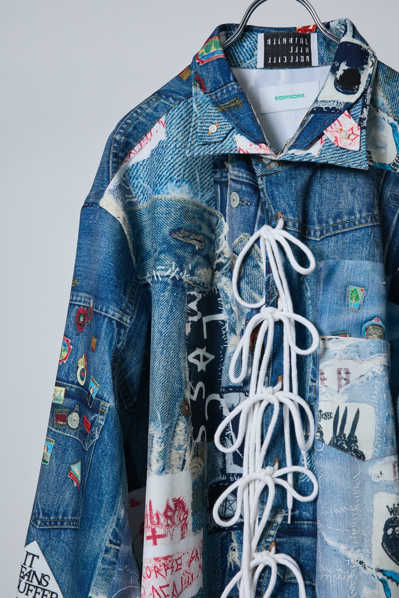 BODYSONG. / 先行予約 TROMPE L'OEIL DENIM PATTERN SHJ JUV - BLUE