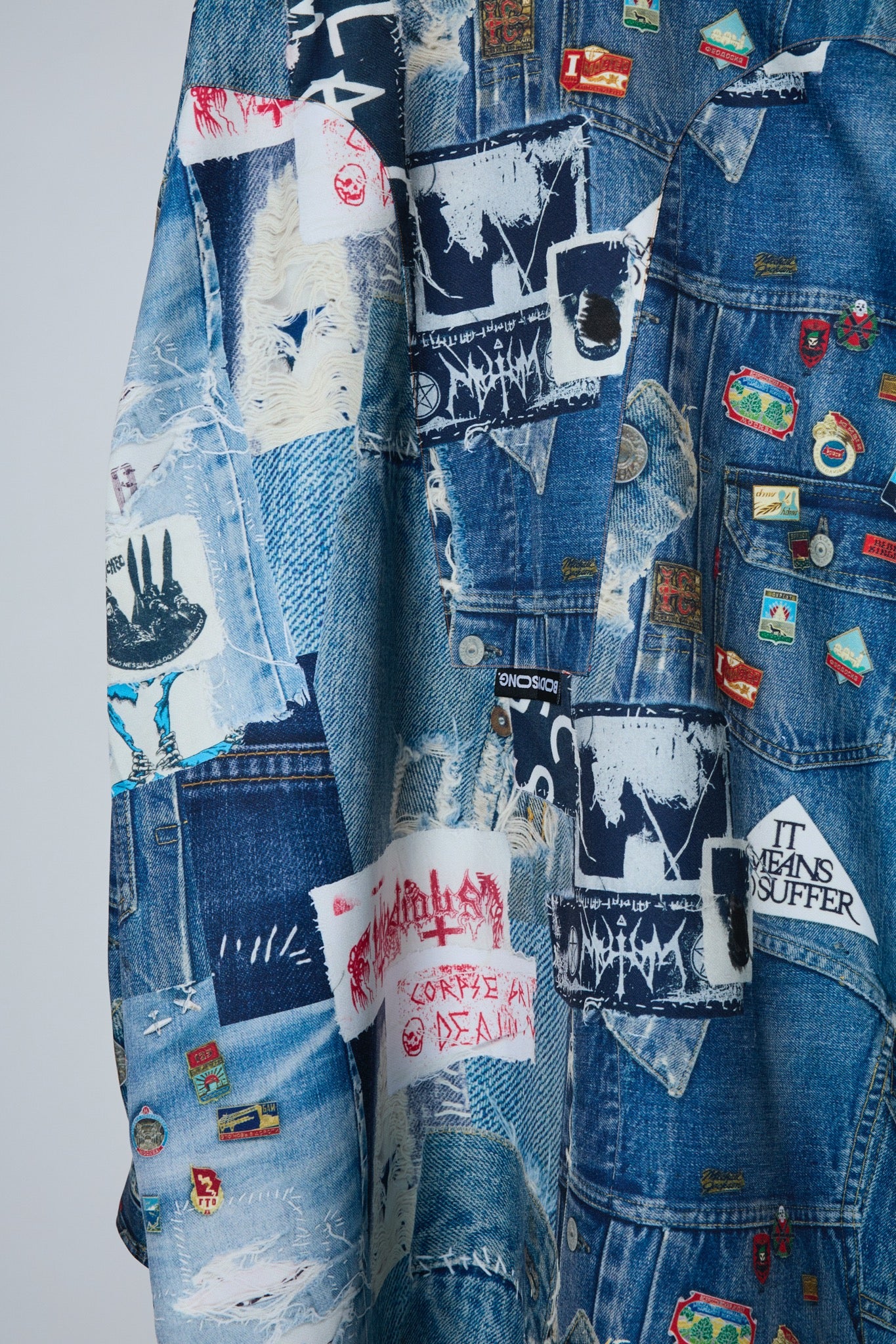 BODYSONG. / 先行予約 TROMPE L'OEIL DENIM PATTERN SHJ JUV - BLUE