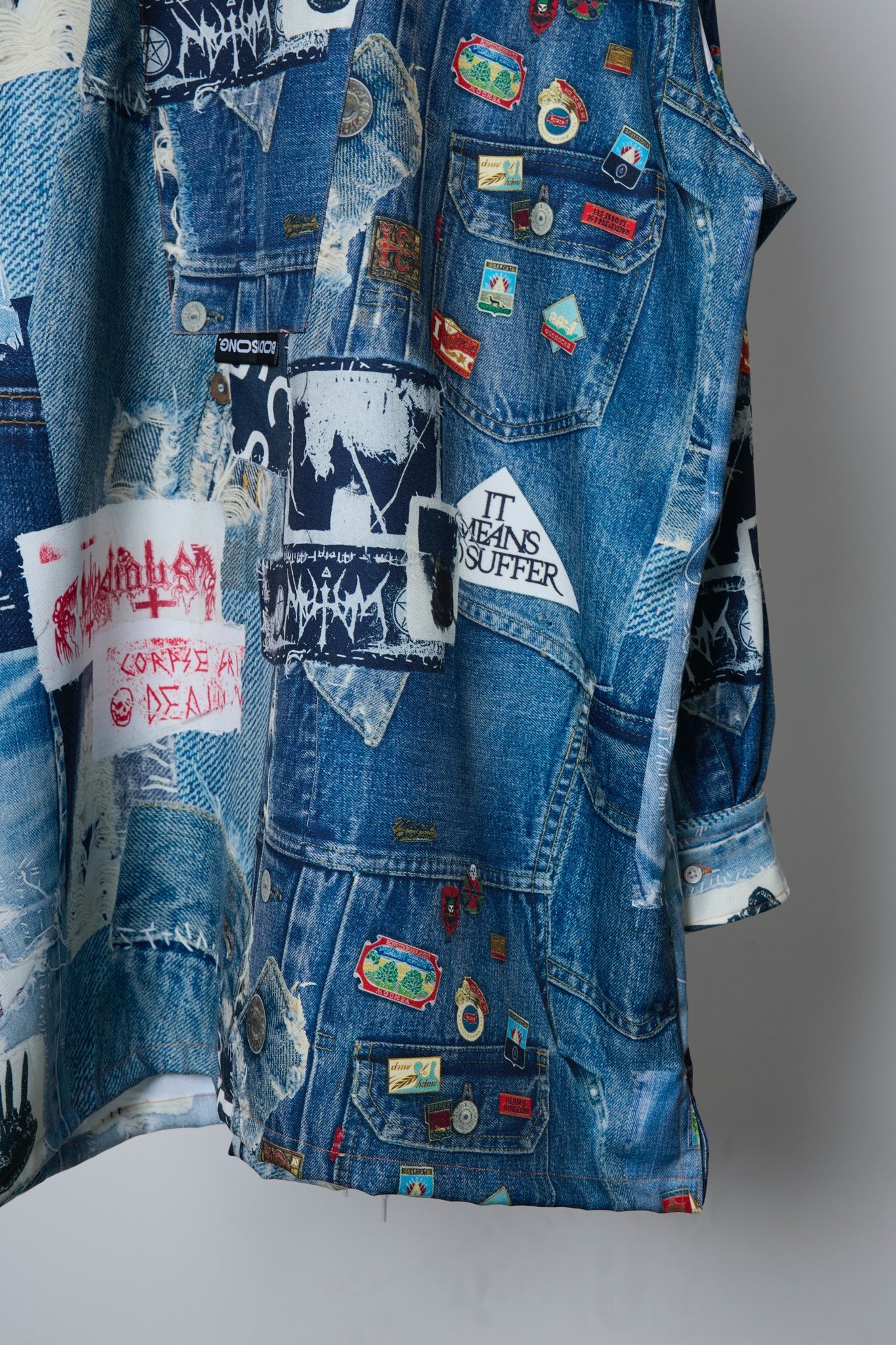 BODYSONG. / 先行予約 TROMPE L'OEIL DENIM PATTERN SHJ JUV - BLUE