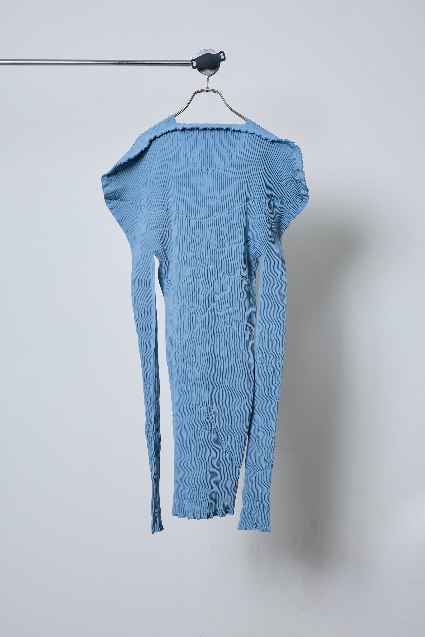 BODYSONG. / 先行予約 SEAMLESS THIN KNIT F25 / RIB - BLUE