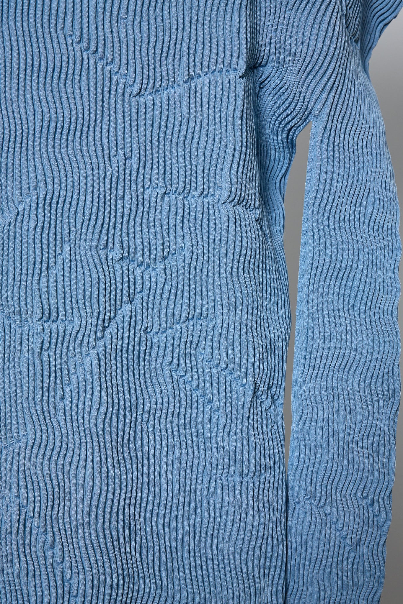 BODYSONG. / 先行予約 SEAMLESS THIN KNIT F25 / RIB - BLUE