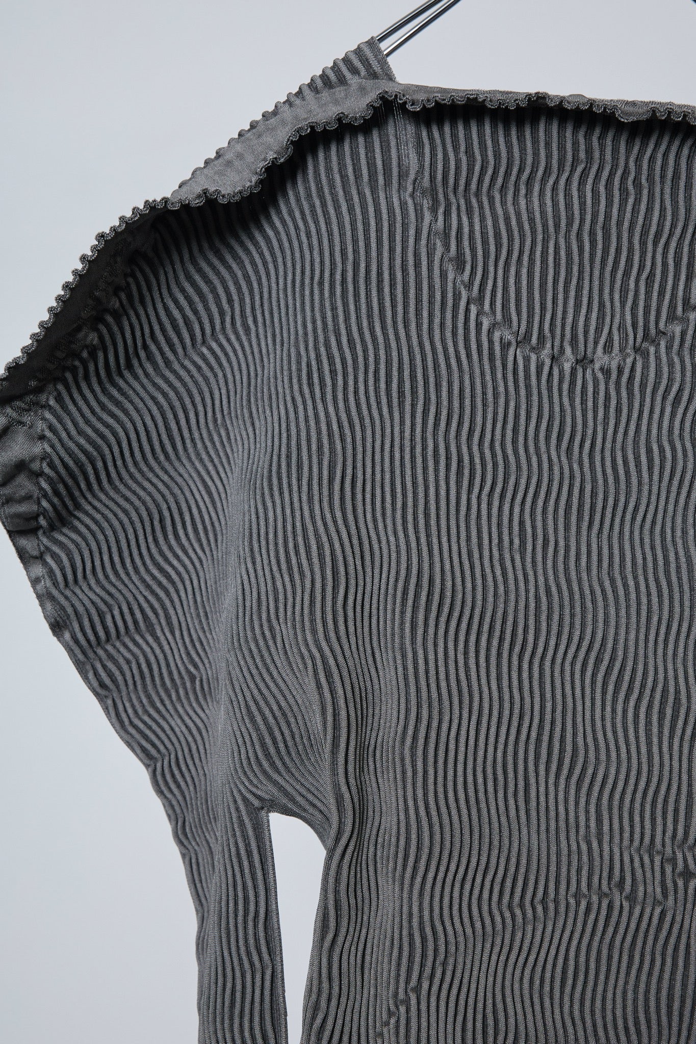 BODYSONG. / 先行予約 SEAMLESS THIN KNIT F25 / RIB - GREY