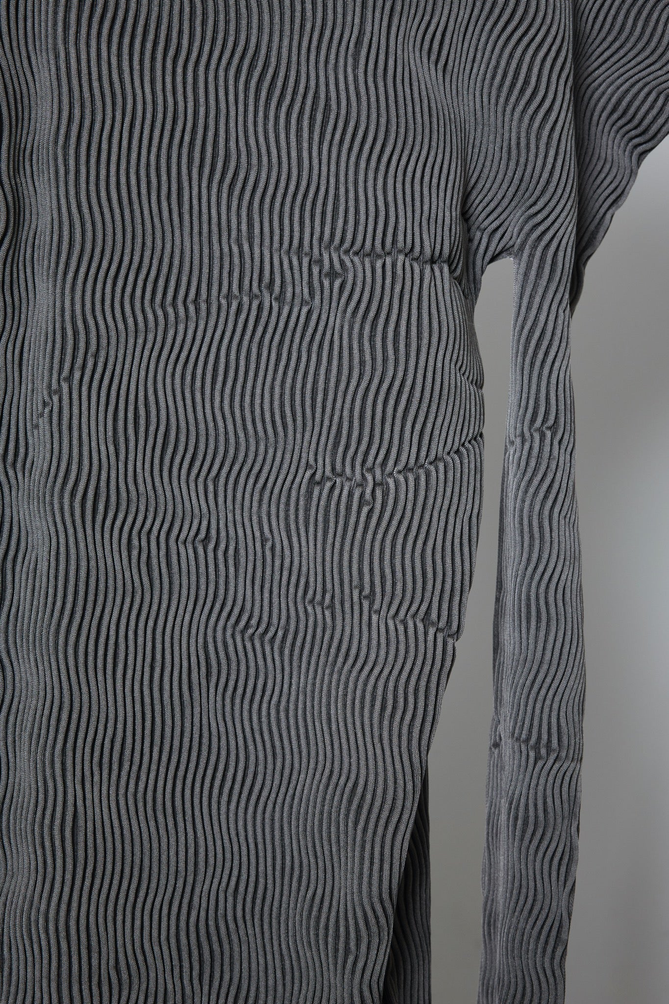 BODYSONG. / 先行予約 SEAMLESS THIN KNIT F25 / RIB - GREY