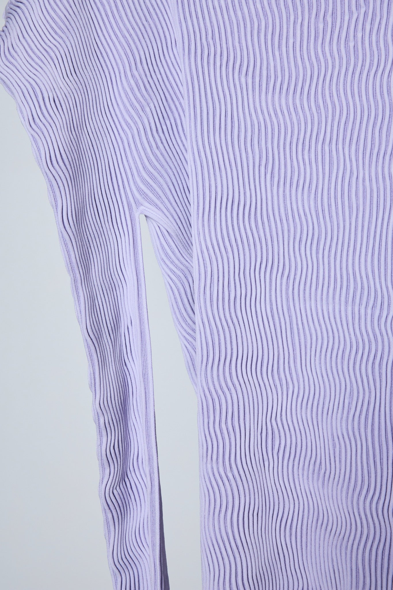 BODYSONG. / 先行予約 SEAMLESS THIN KNIT F25 / RIB - PURPLE