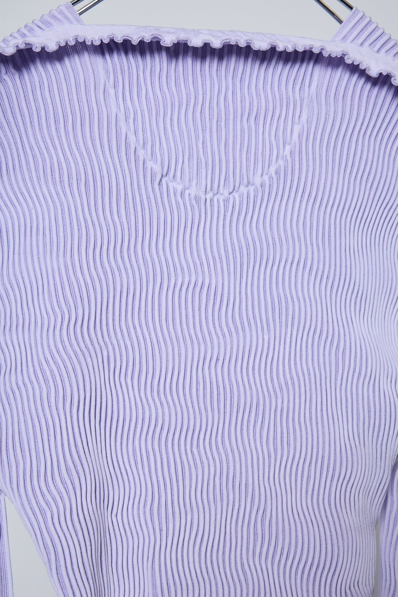 BODYSONG. / 先行予約 SEAMLESS THIN KNIT F25 / RIB - PURPLE