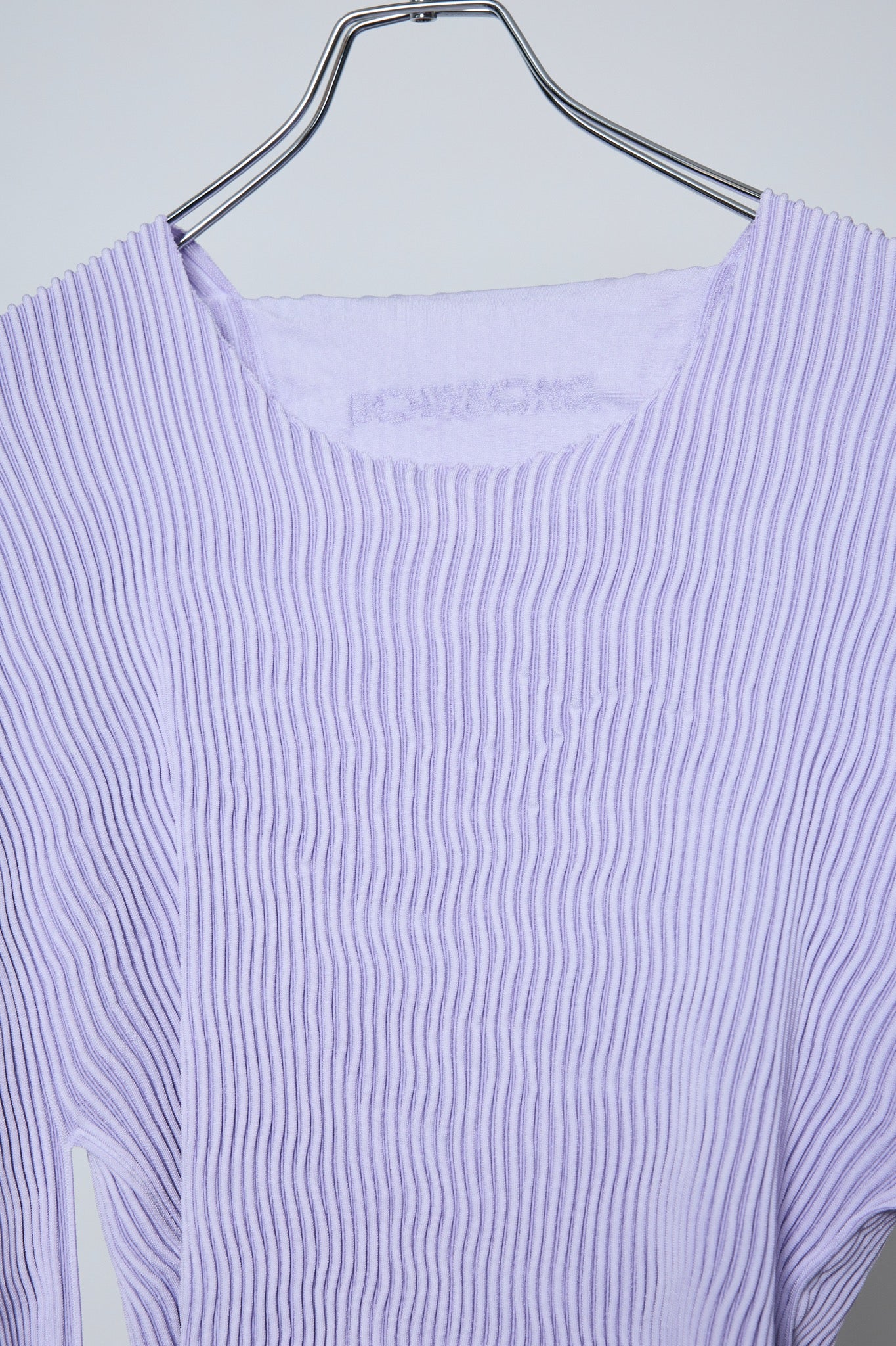 BODYSONG. / 先行予約 SEAMLESS THIN KNIT F25 / RIB - PURPLE