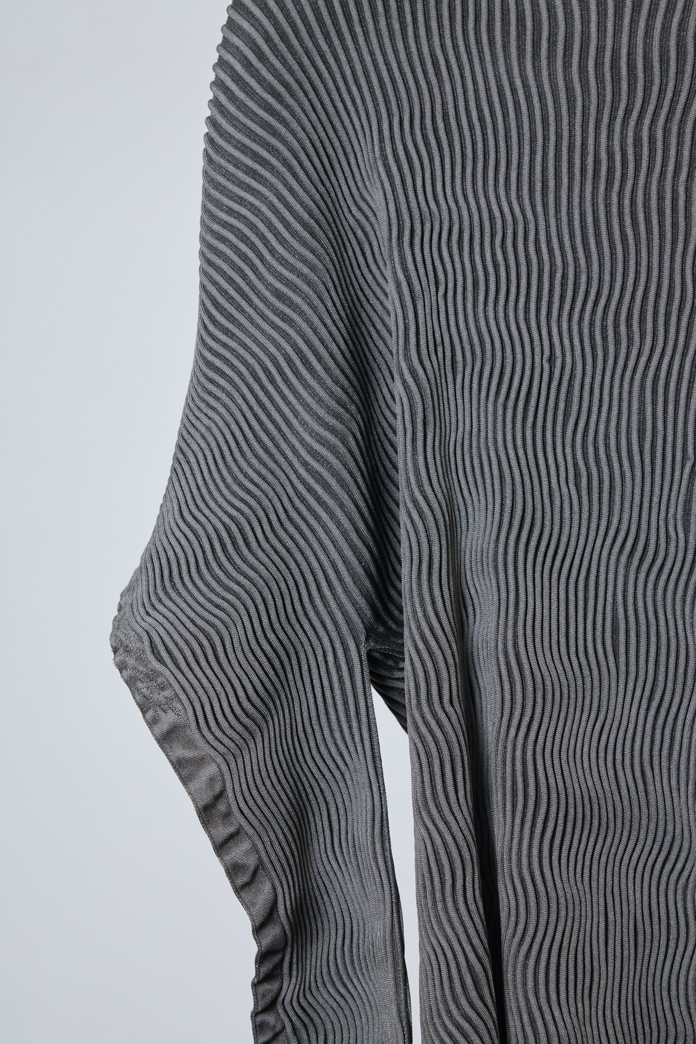 BODYSONG. / 先行予約 SEAMLESS ASYMMETRICAL KNIT F25 / RIB - GREY