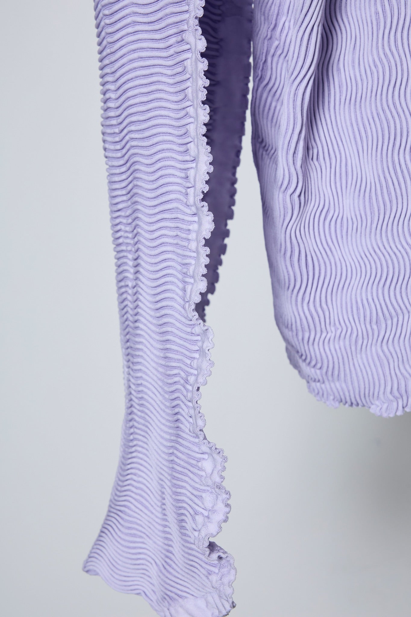 BODYSONG. / 先行予約 SEAMLESS ASYMMETRICAL KNIT F25 / RIB - PURPLE