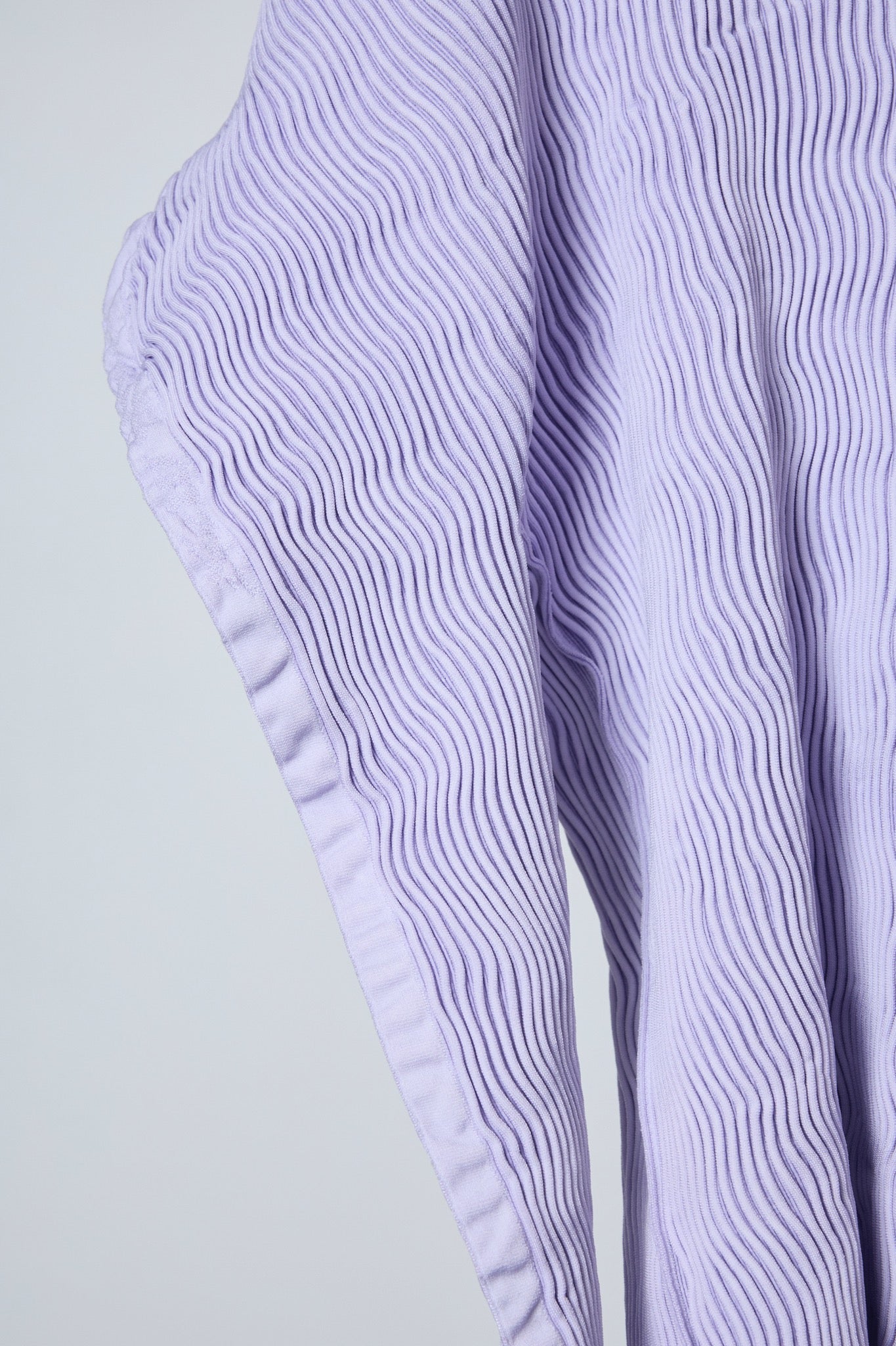 BODYSONG. / 先行予約 SEAMLESS ASYMMETRICAL KNIT F25 / RIB - PURPLE