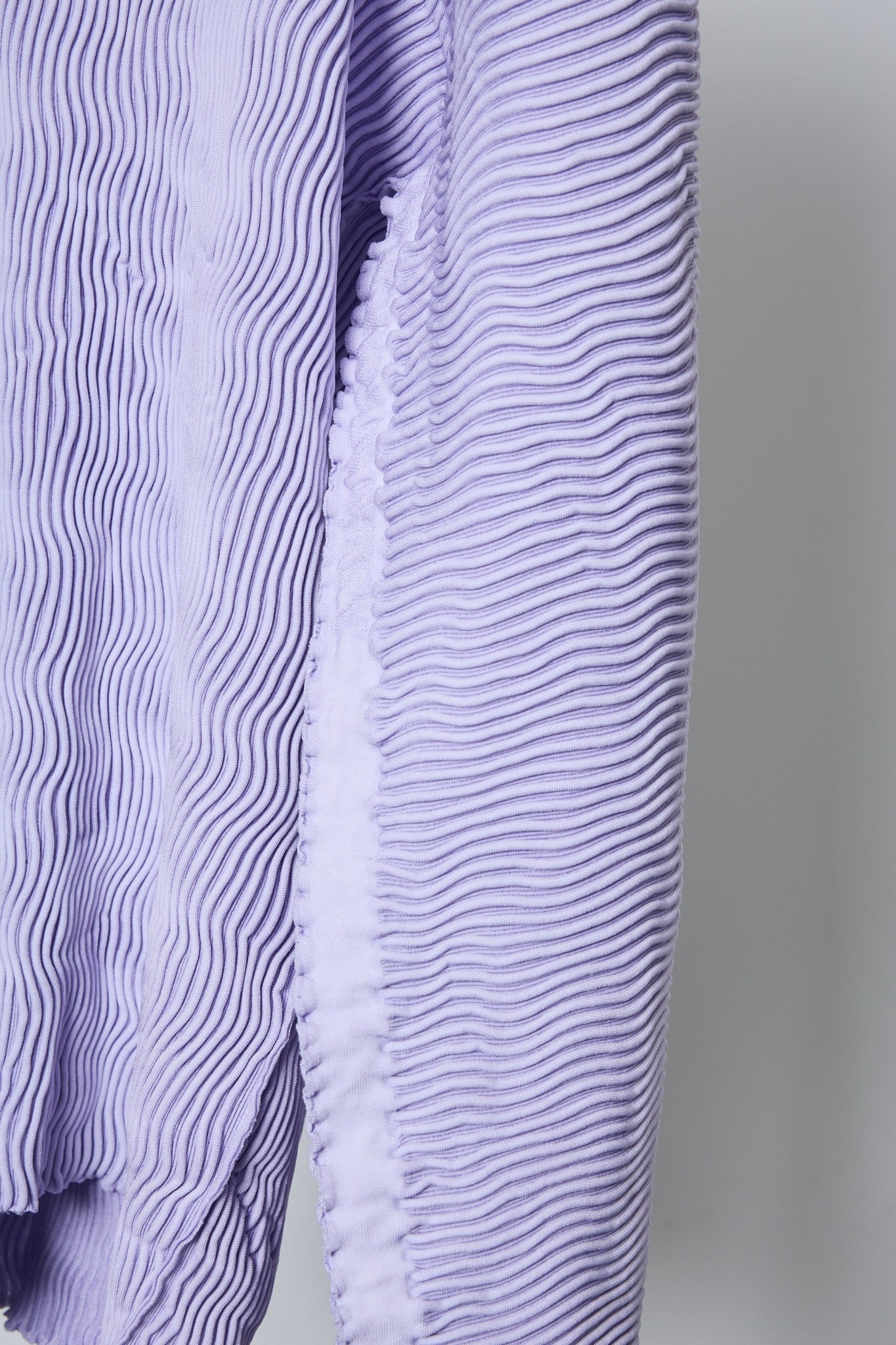 BODYSONG. / 先行予約 SEAMLESS ASYMMETRICAL KNIT F25 / RIB - PURPLE