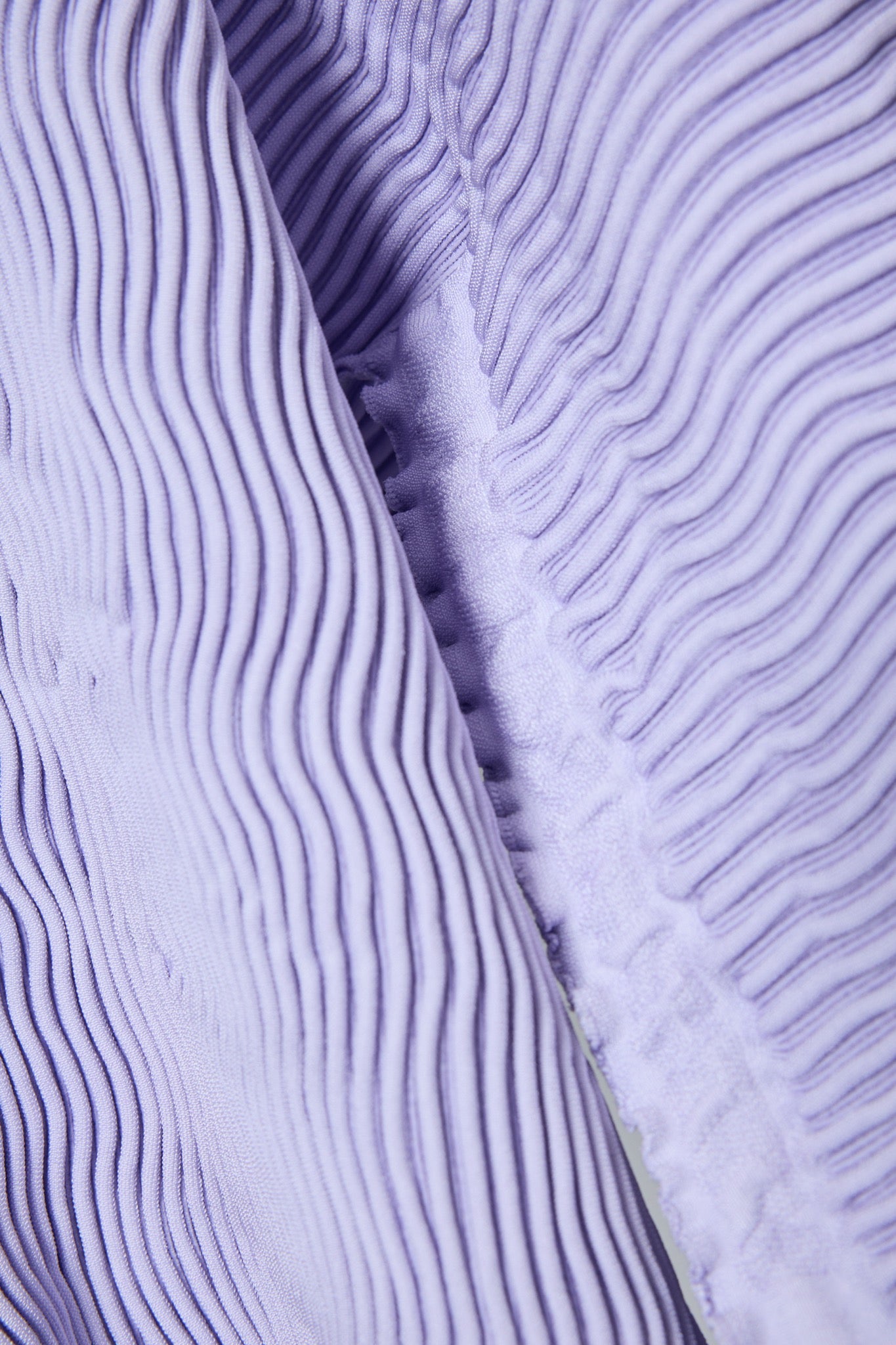 BODYSONG. / 先行予約 SEAMLESS ASYMMETRICAL KNIT F25 / RIB - PURPLE