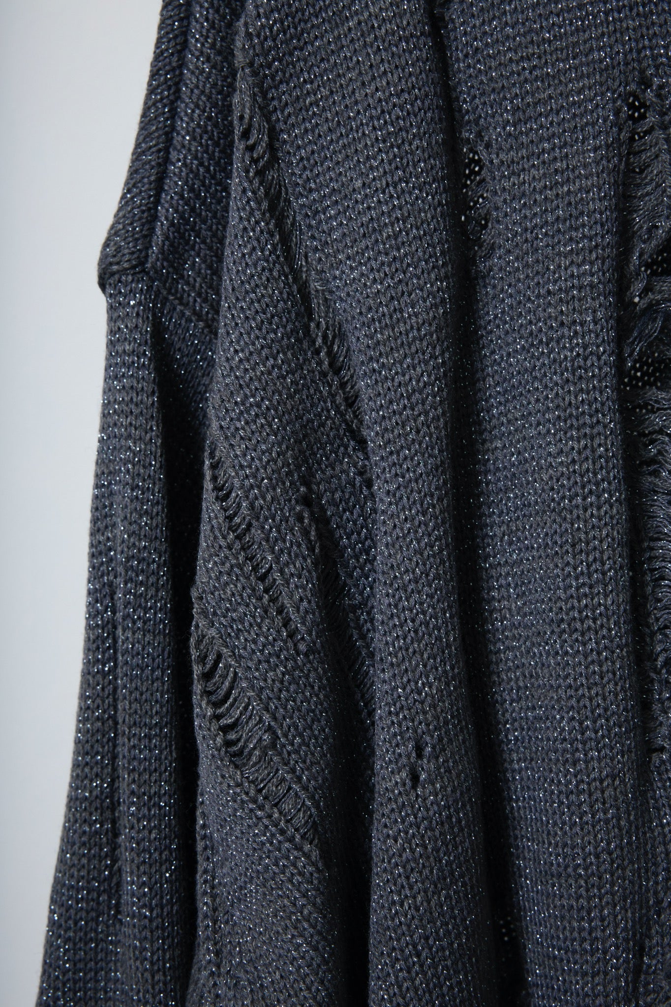 BODYSONG. / 先行予約 EARHOOD GLITTERY BALACLAVA SWEATER - GREY
