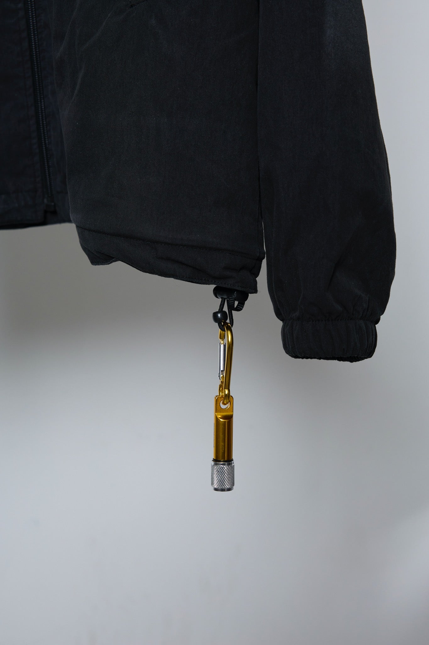 BODYSONG. / 先行予約 SPRAY PIGMENT-DYED BALACLAVA JACKET - BLACK