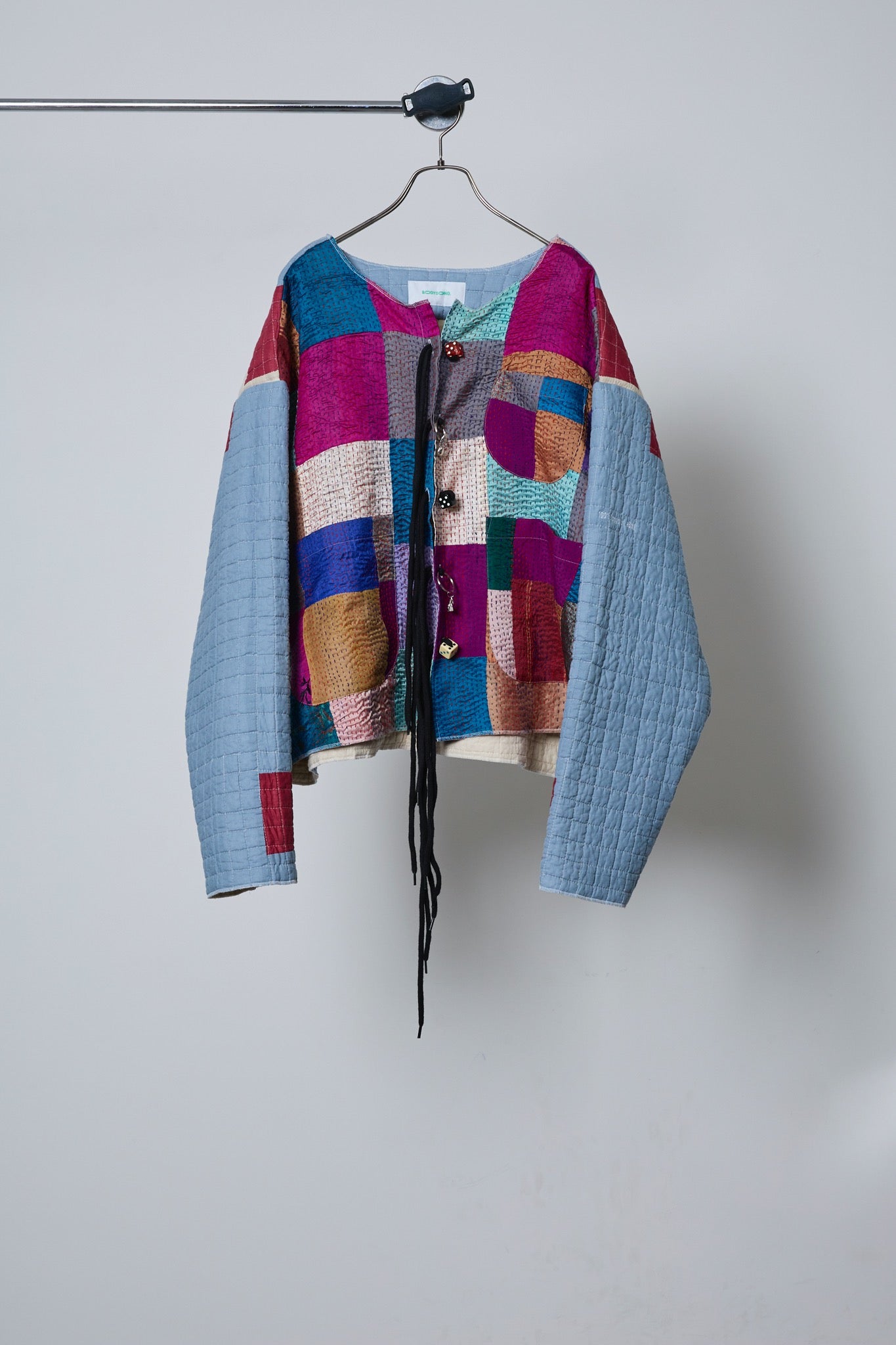 BODYSONG. / 先行予約 PATCHWORK KANTHA EMB QUILTED JACKET - MIX