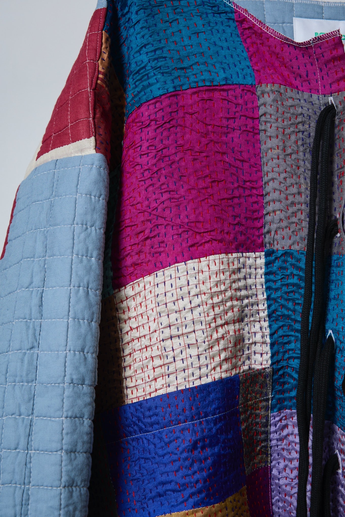 BODYSONG. / 先行予約 PATCHWORK KANTHA EMB QUILTED JACKET - MIX