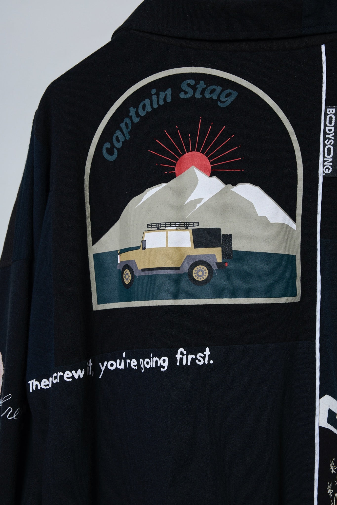 BODYSONG. / 先行予約 DECONSTRUCTED / RECONSTRUCTED VINTAGE T/COACH JACKET - BLACK
