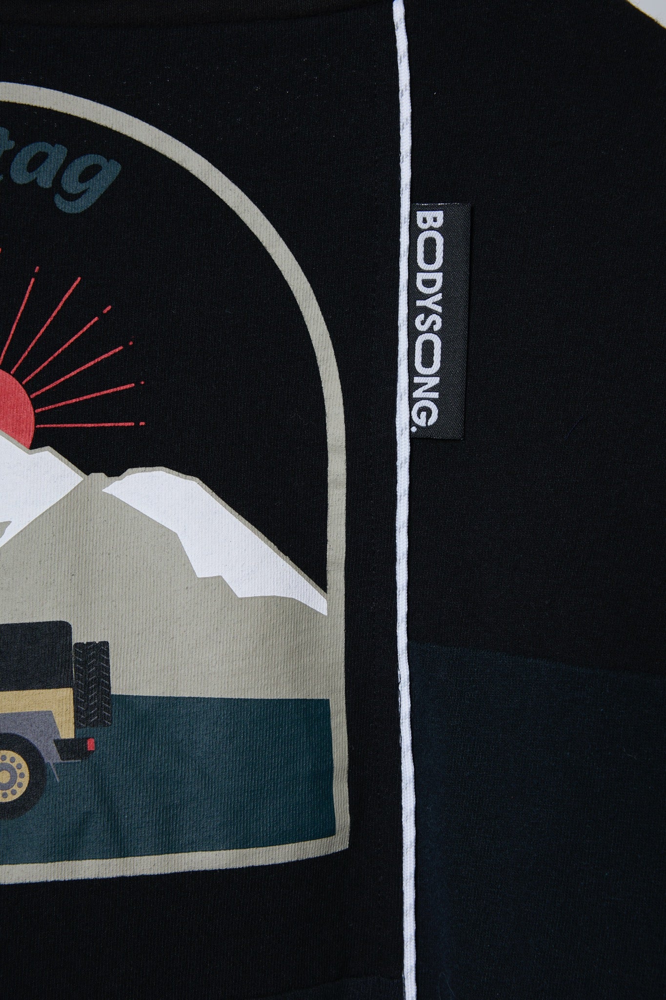 BODYSONG. / 先行予約 DECONSTRUCTED / RECONSTRUCTED VINTAGE T/COACH JACKET - BLACK