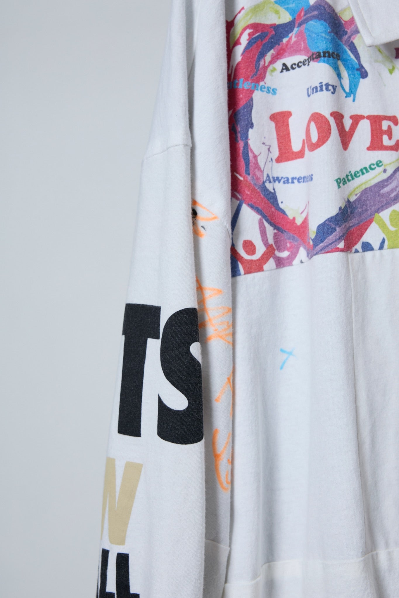 BODYSONG. / 先行予約 DECONSTRUCTED / RECONSTRUCTED VINTAGE T/COACH JACKET - WHITE