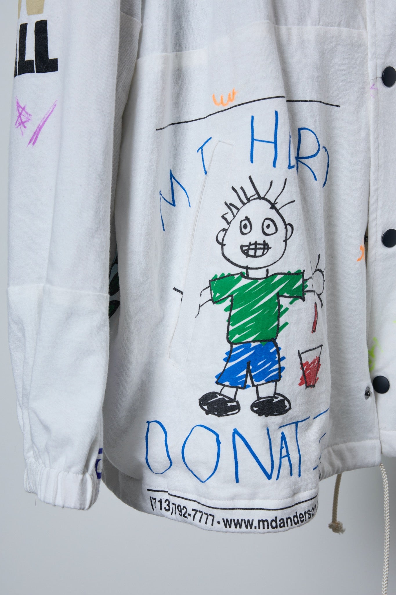BODYSONG. / 先行予約 DECONSTRUCTED / RECONSTRUCTED VINTAGE T/COACH JACKET - WHITE