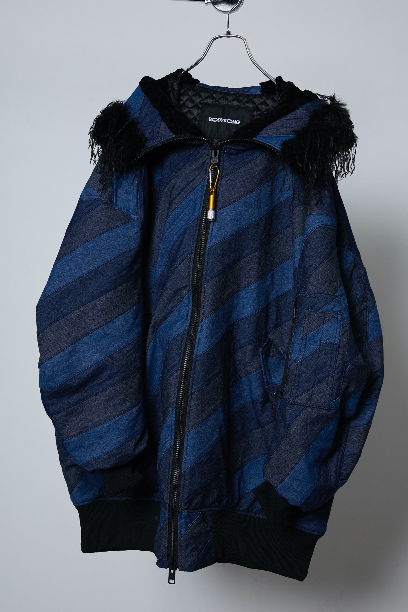BODYSONG. / 先行予約 ROUND SILHOUETTE ARTISAN PATCHWORK N2B - NAVY