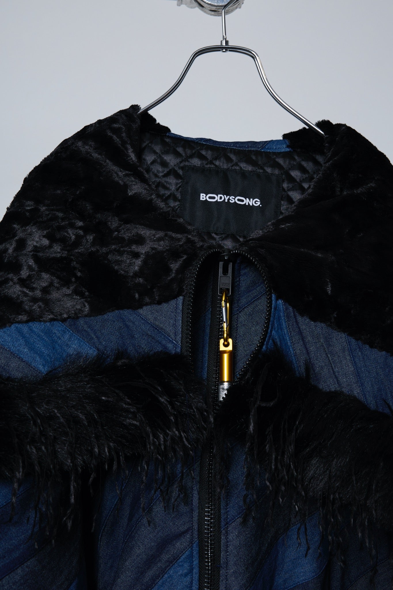 BODYSONG. / 先行予約 ROUND SILHOUETTE ARTISAN PATCHWORK N2B - NAVY