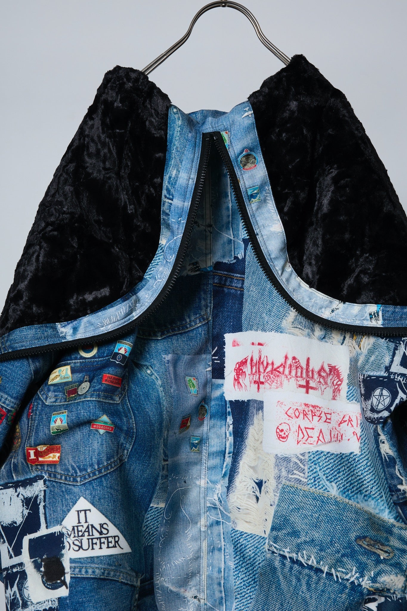 BODYSONG. / 先行予約 ROUND SILHOUETTE TROMPE L'OEIL N2B JUV - BLUE