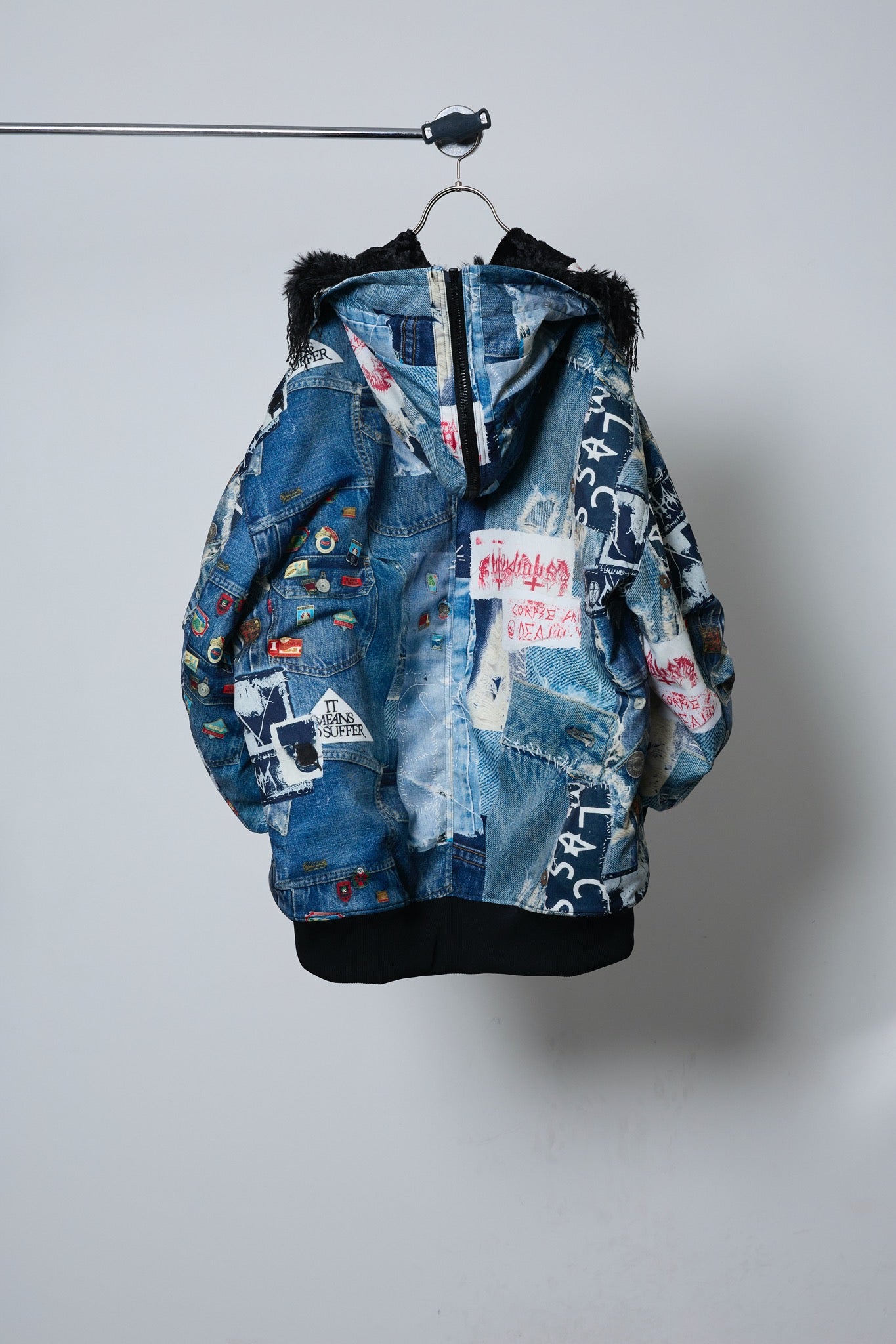 BODYSONG. / 先行予約 ROUND SILHOUETTE TROMPE L'OEIL N2B JUV - BLUE