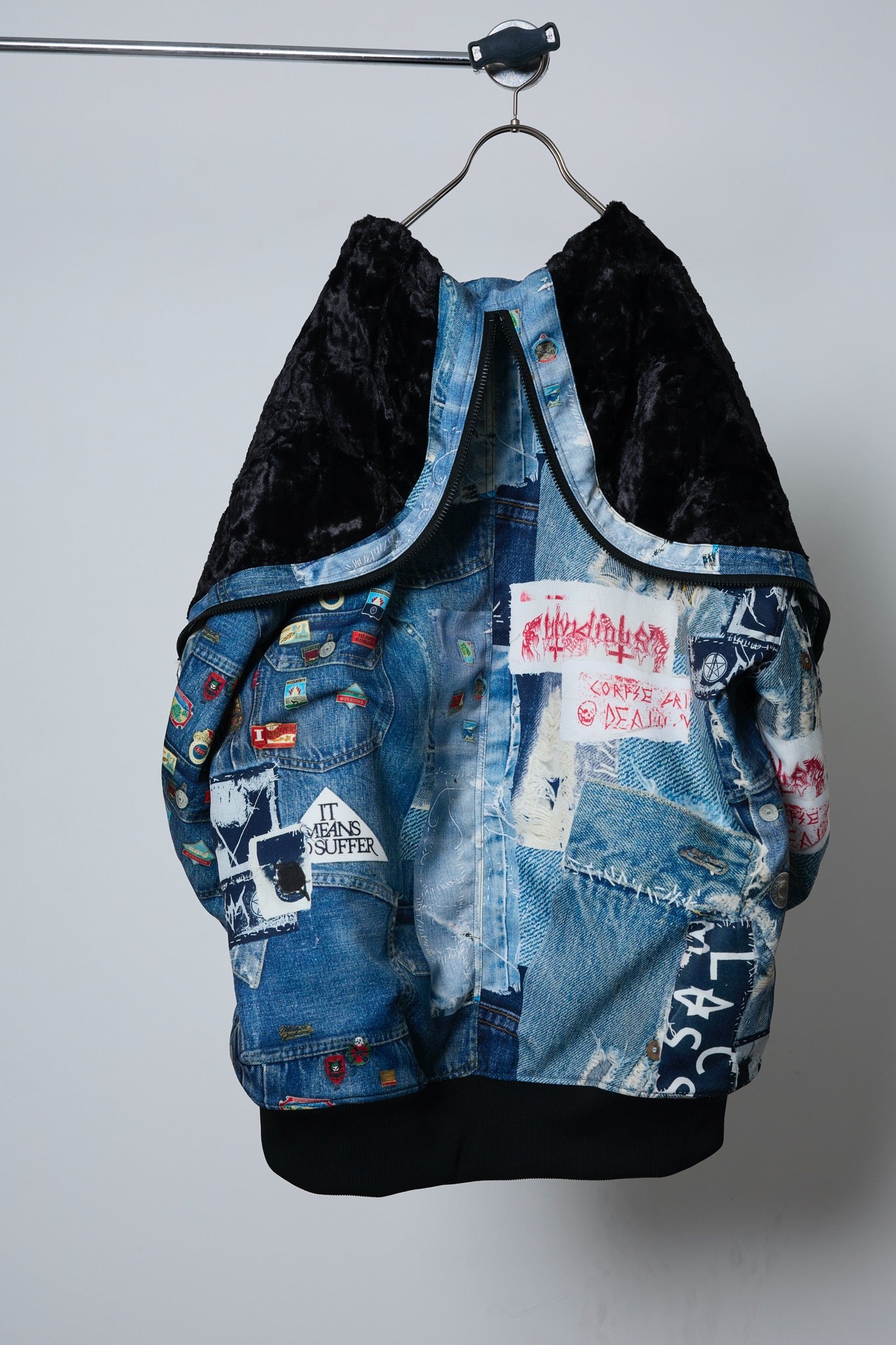 BODYSONG. / 先行予約 ROUND SILHOUETTE TROMPE L'OEIL N2B JUV - BLUE