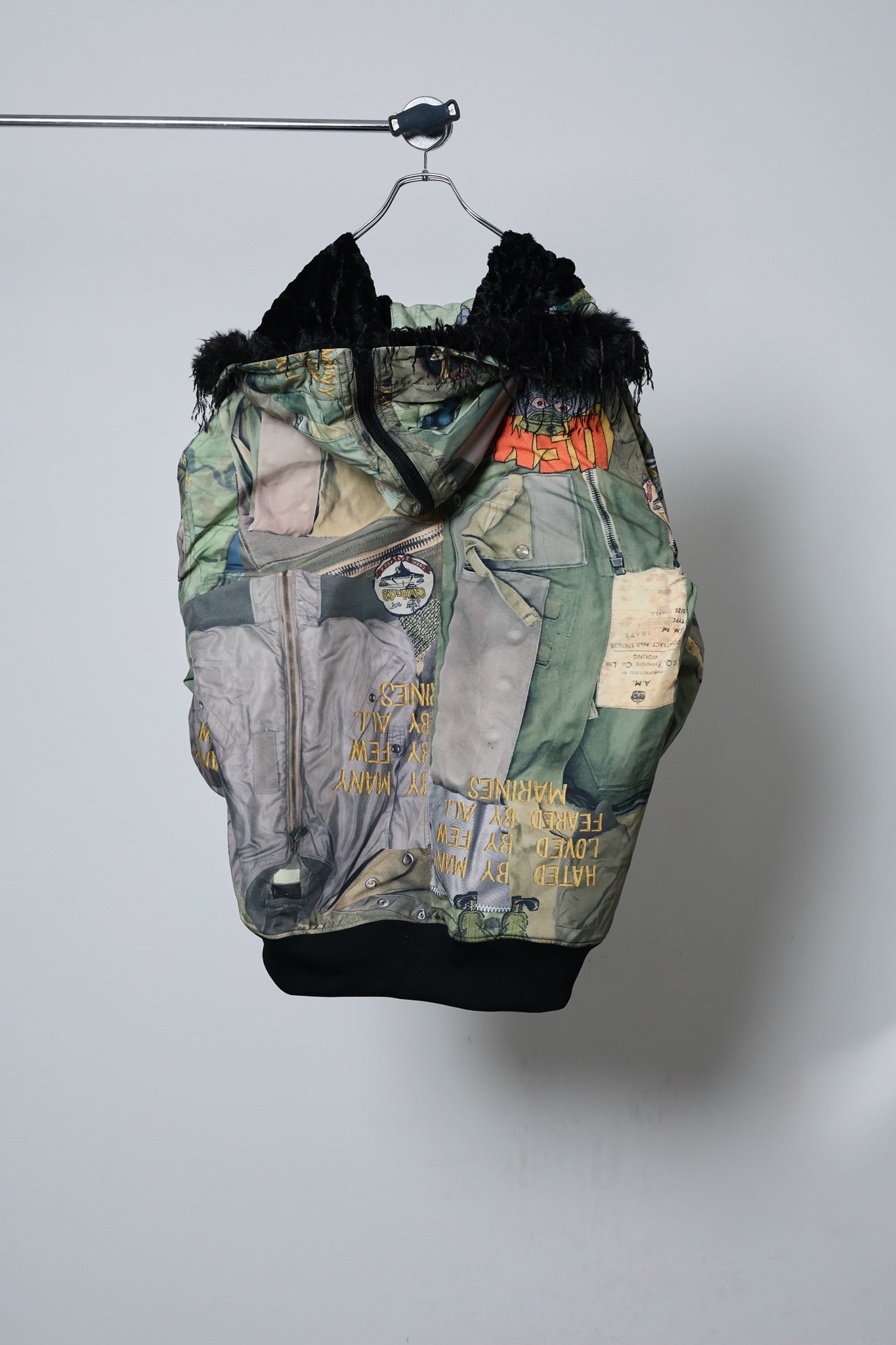 BODYSONG. / 先行予約 ROUND SILHOUETTE TROMPE L'OEIL N2B JUV - KHAKI