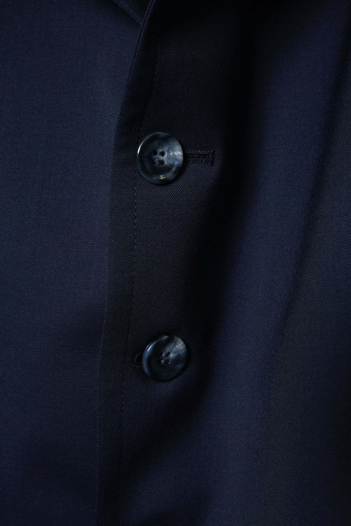 BODYSONG. / 先行予約 ROUND SILHOUETTE SHORT JACKET LUXE - NAVY