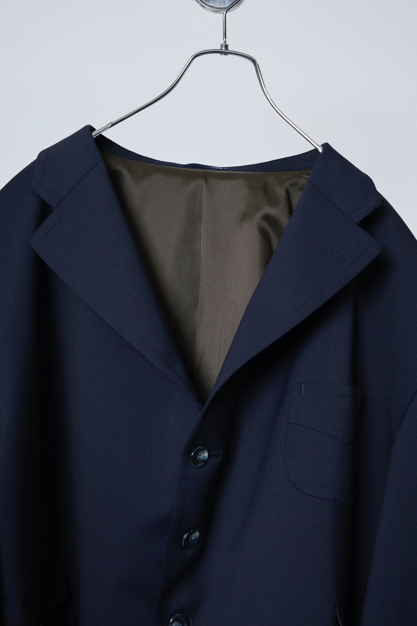 BODYSONG. / 先行予約 ROUND SILHOUETTE SHORT JACKET LUXE - NAVY
