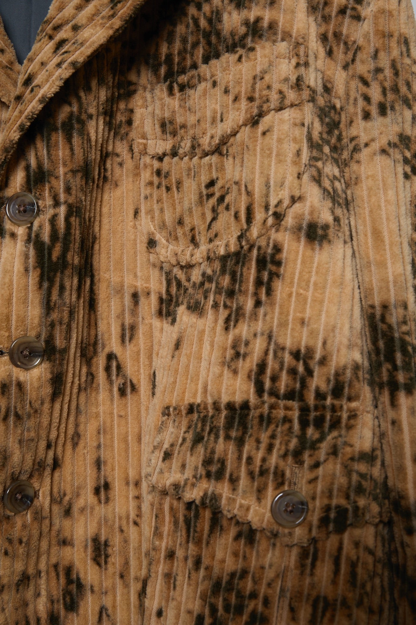 BODYSONG. / ROUND SILHOUETTE SHORT JK DYE BLEACH - BROWN