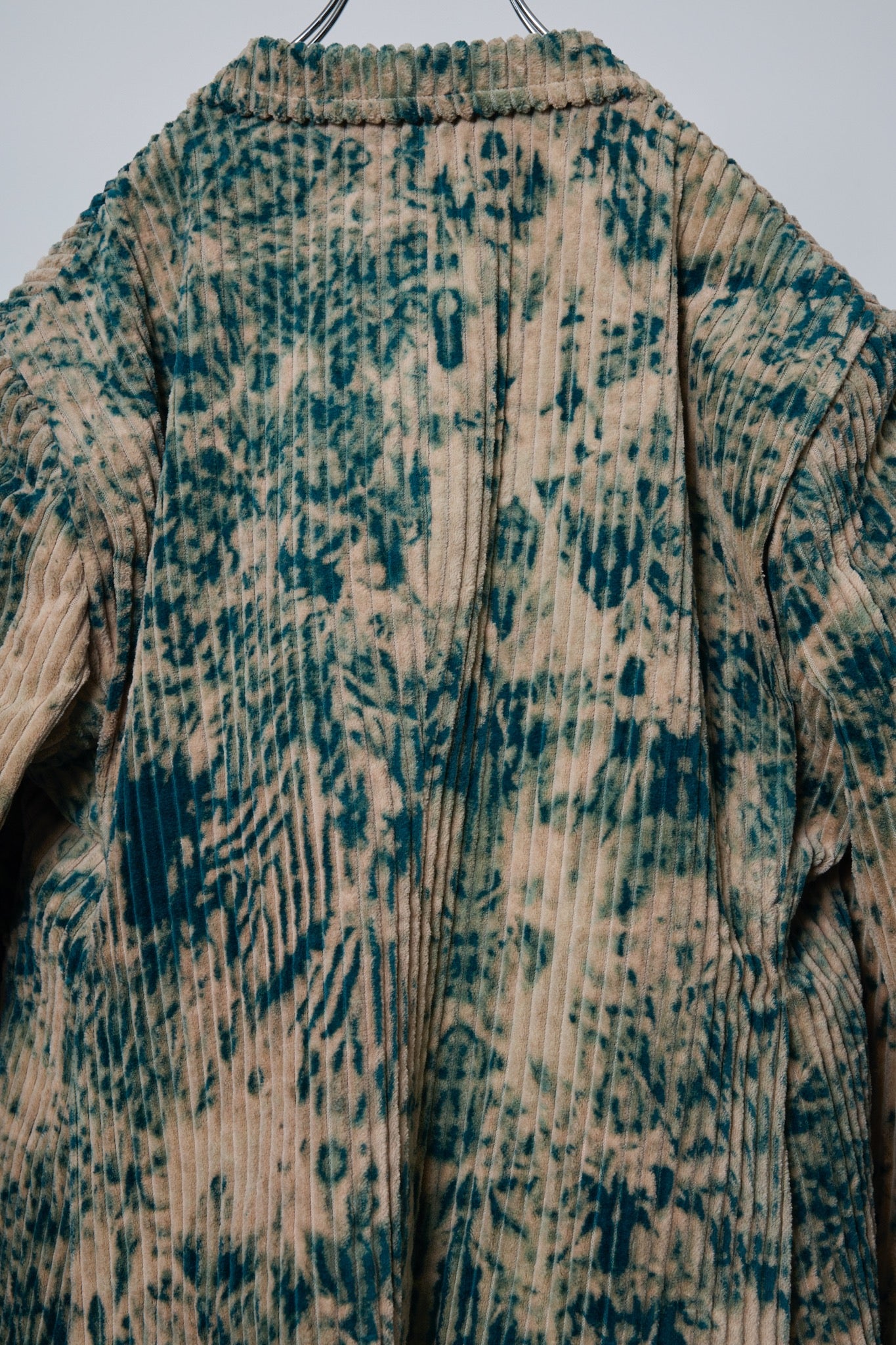 BODYSONG. / 先行予約 ROUND SILHOUETTE SHORT JK DYE BLEACH - GREEN