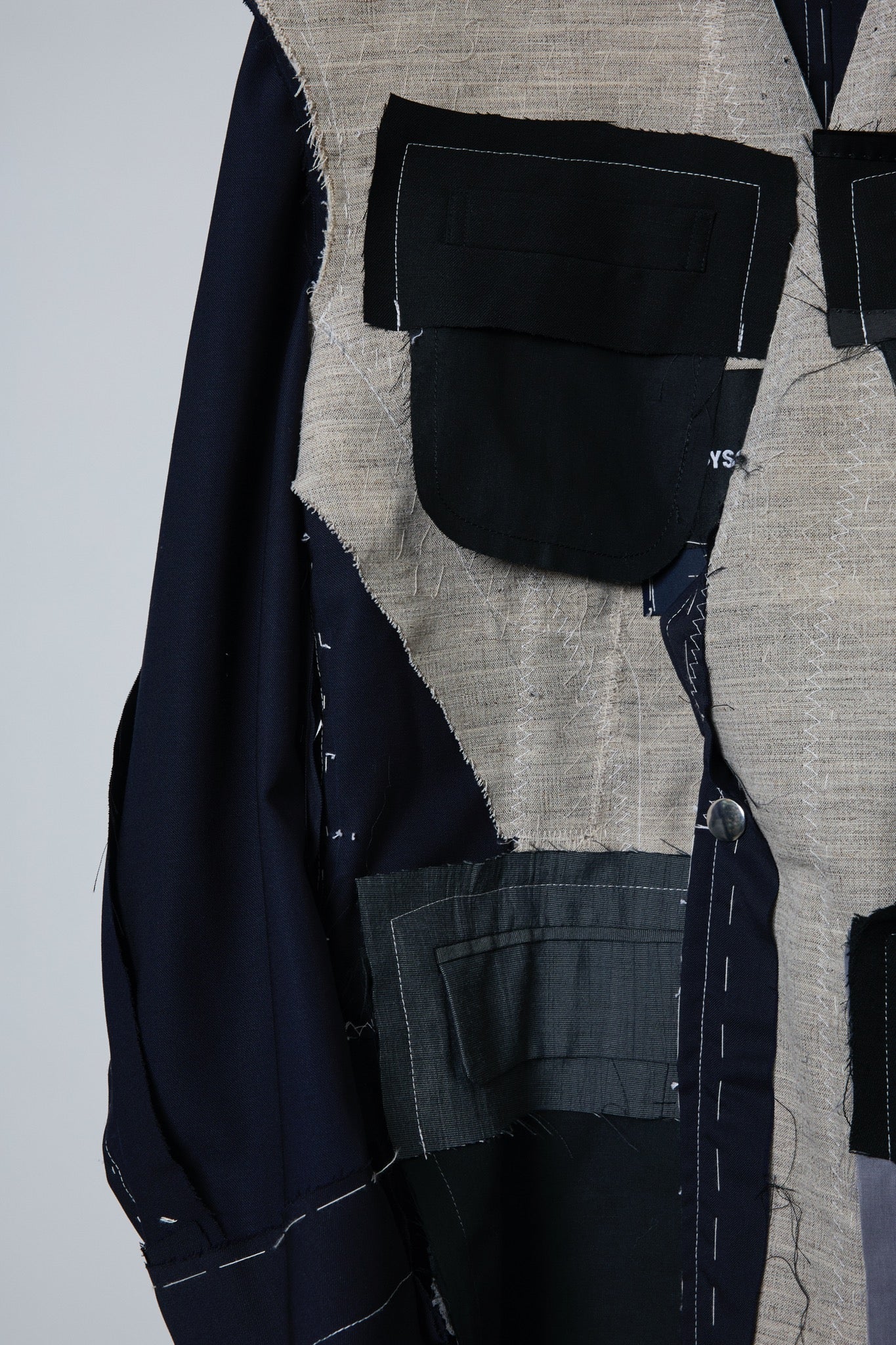 BODYSONG. / 先行予約 INSIDE-OUT BASTING STITCH JK - NAVY