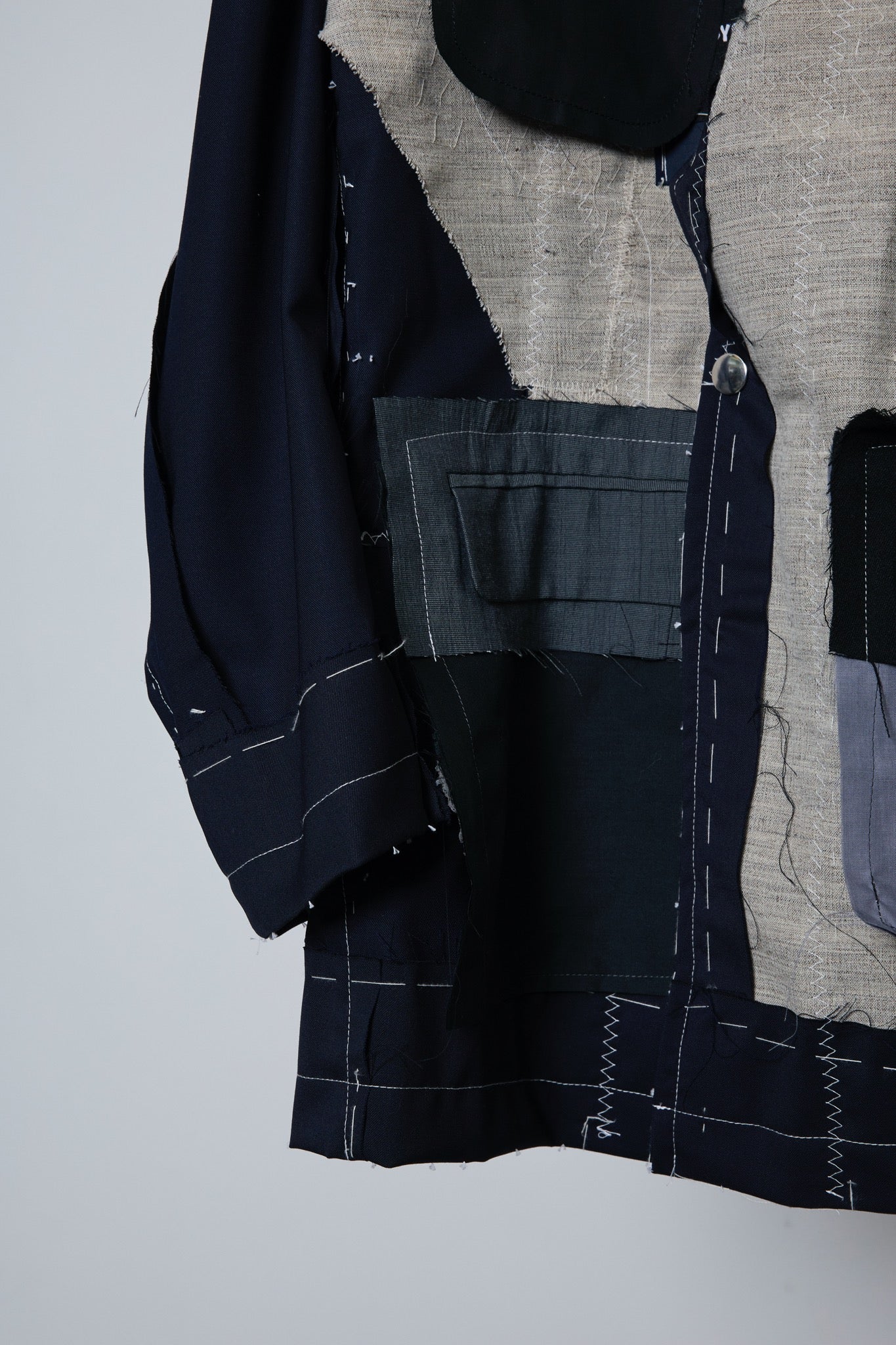 BODYSONG. / 先行予約 INSIDE-OUT BASTING STITCH JK - NAVY