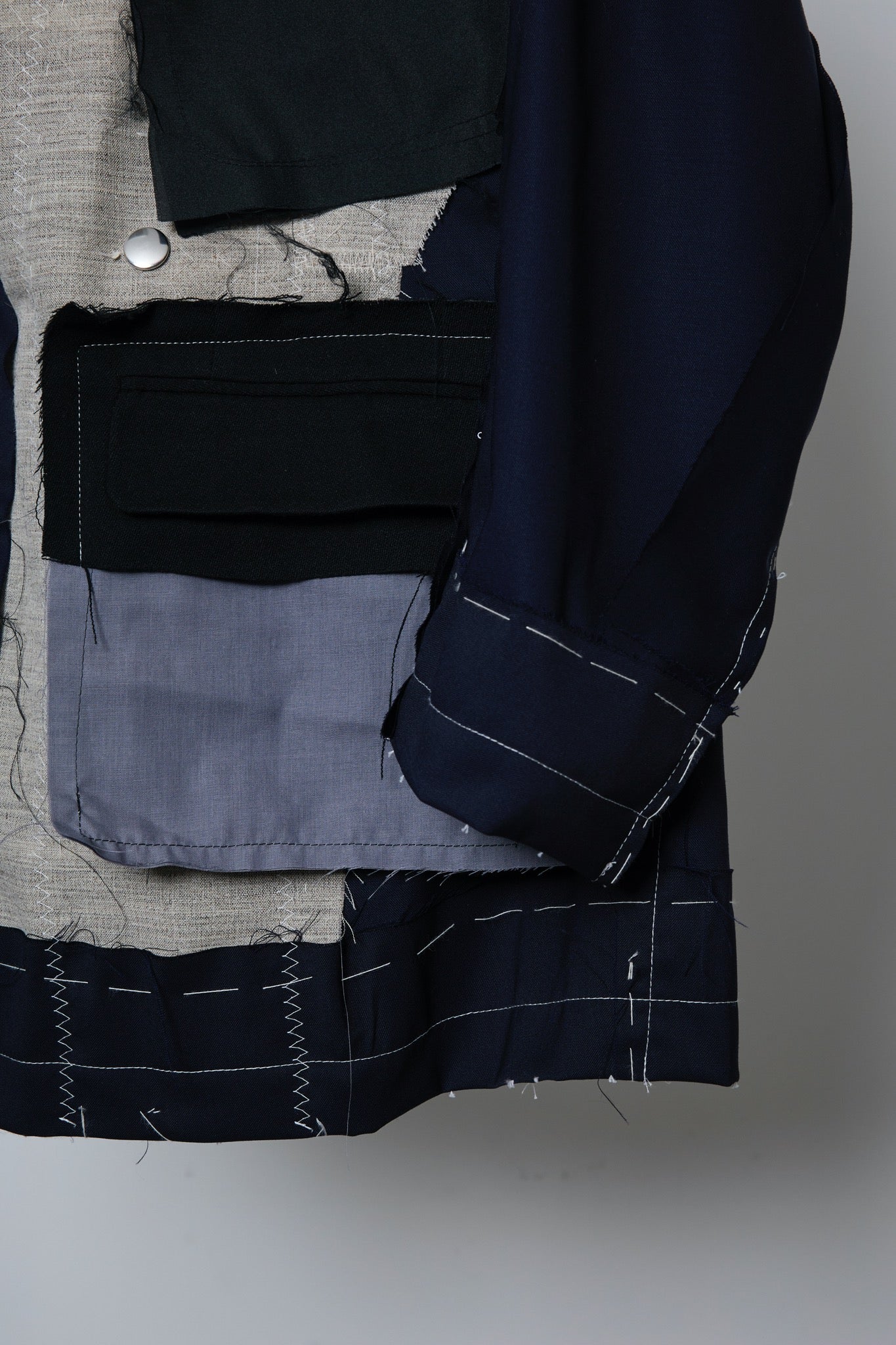 BODYSONG. / 先行予約 INSIDE-OUT BASTING STITCH JK - NAVY