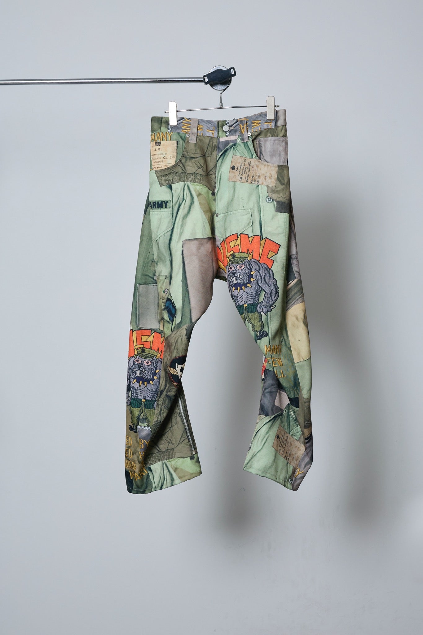 BODYSONG. / 先行予約 3D CUT TROUSERS TROMPE L'OEIL JUV - KHAKI