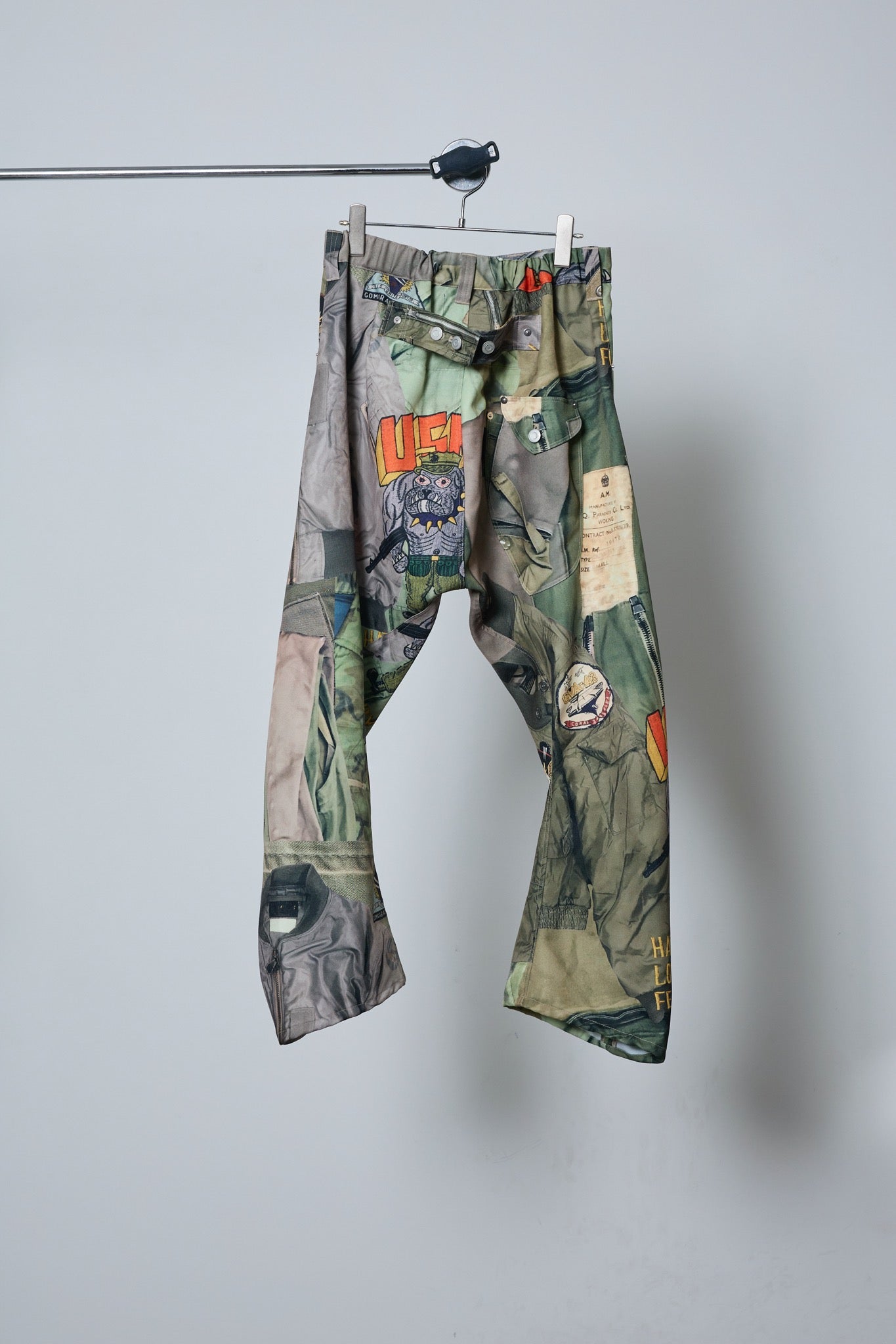BODYSONG. / 先行予約 3D CUT TROUSERS TROMPE L'OEIL JUV - KHAKI