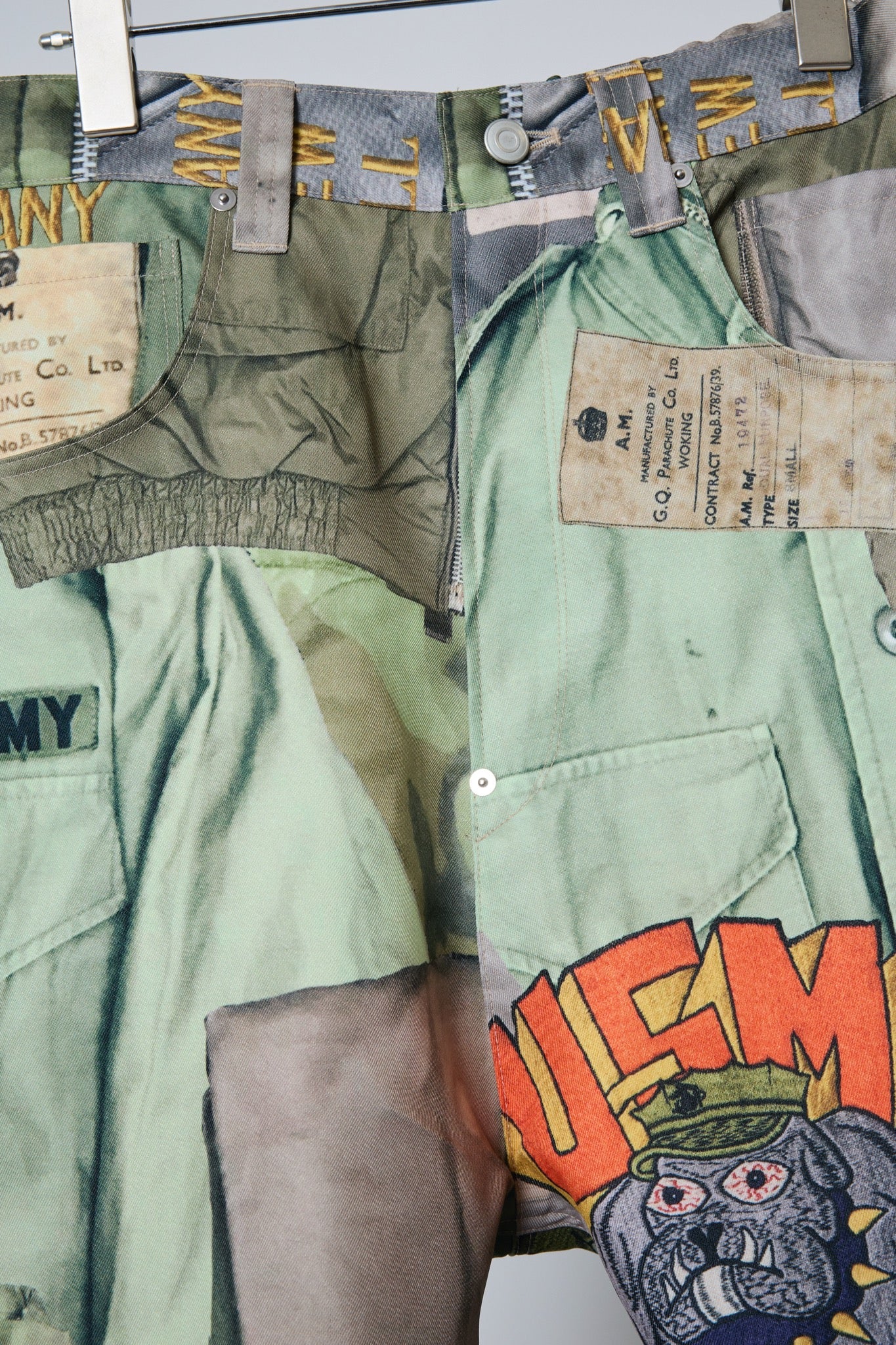 BODYSONG. / 先行予約 3D CUT TROUSERS TROMPE L'OEIL JUV - KHAKI