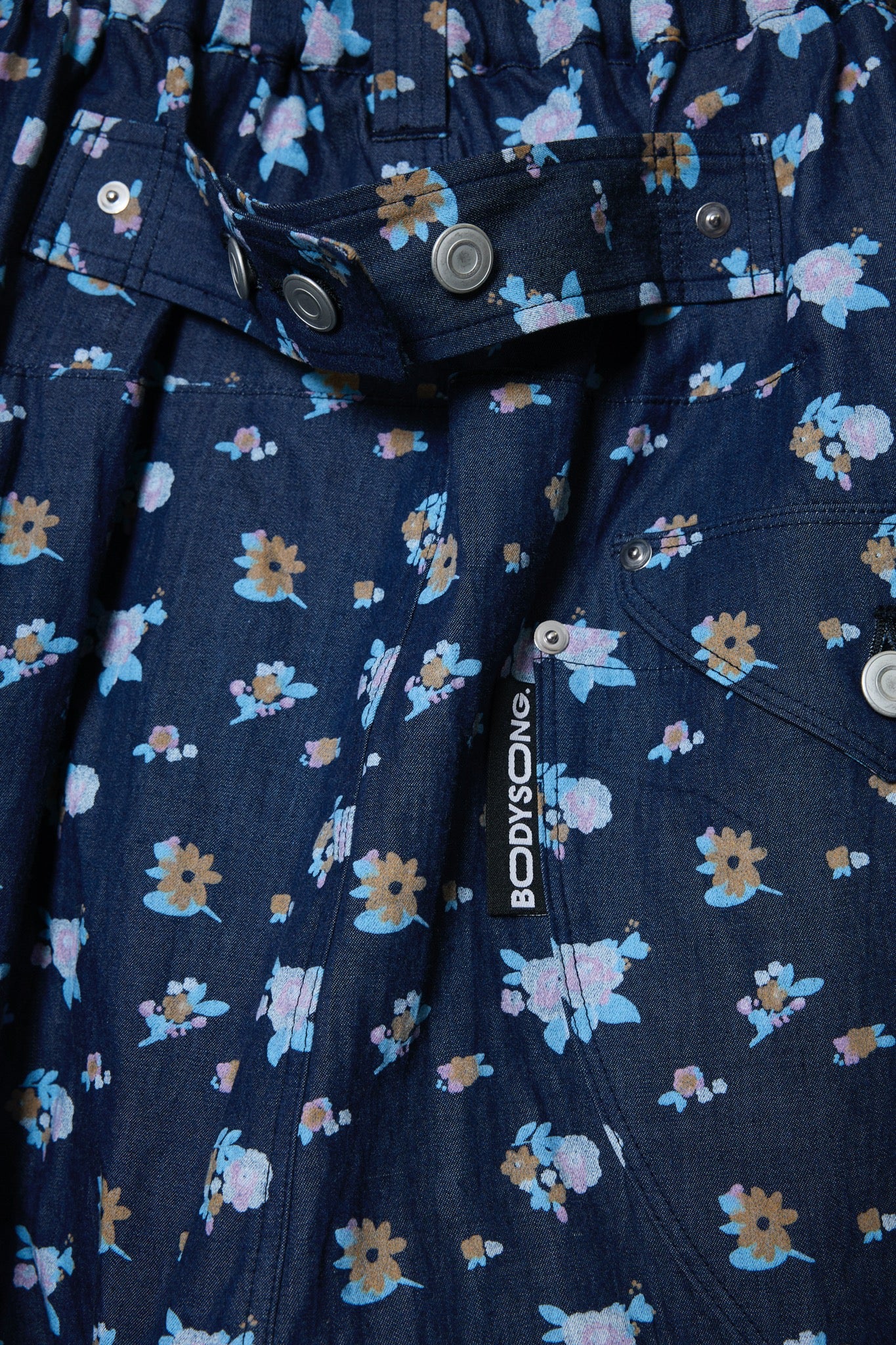 BODYSONG. / 先行予約 3D CUT FLORAL DENIM - NAVY