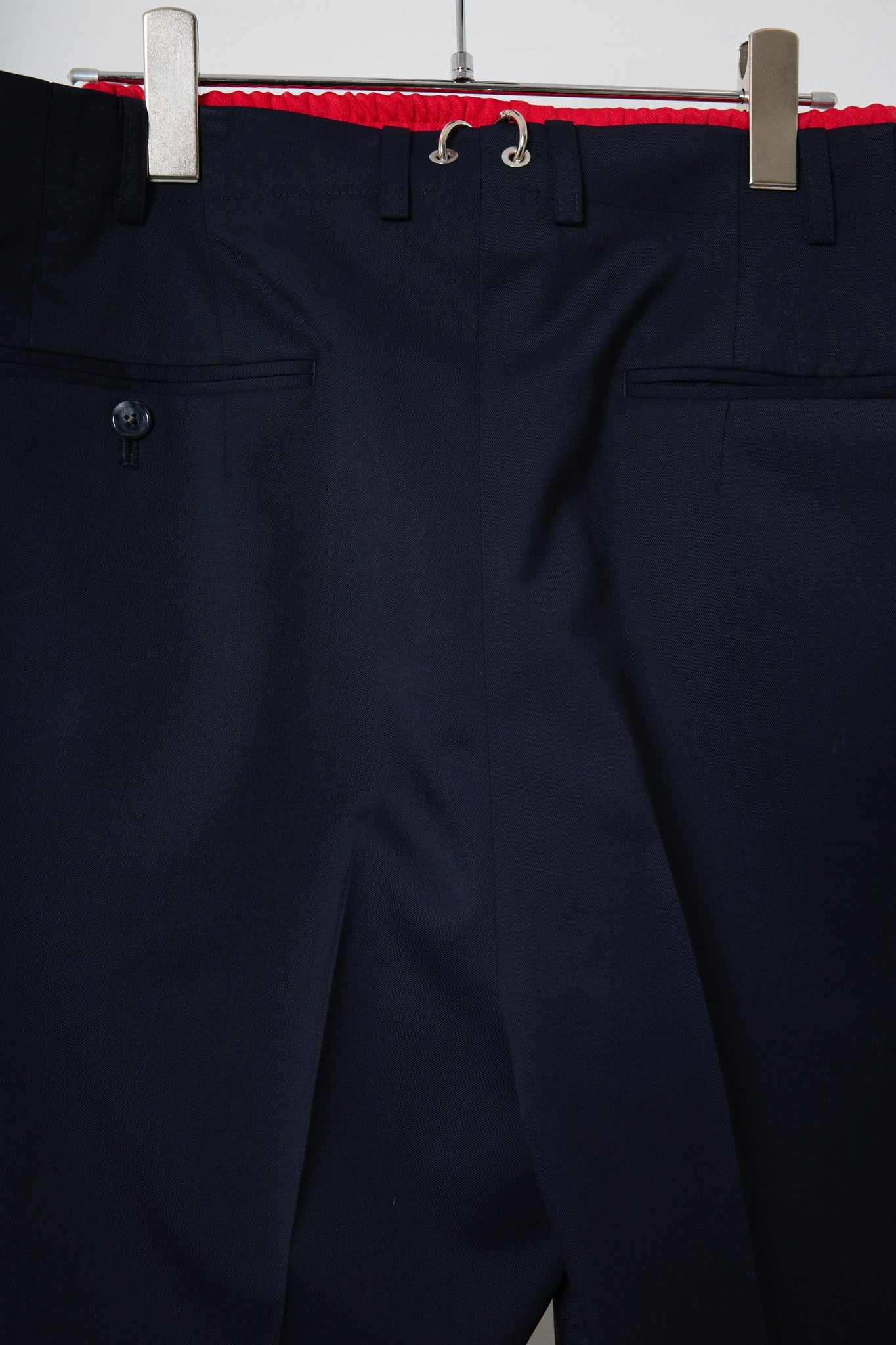 BODYSONG. / 先行予約 FLARE LAYERED SLACKS LUXE - NAVY