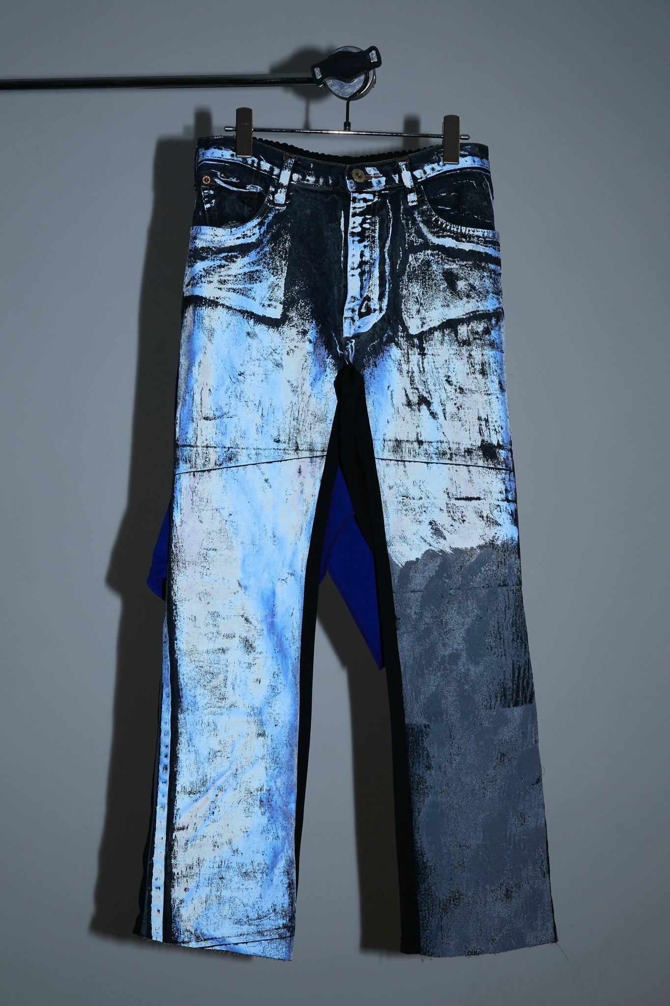 BODYSONG. / 先行予約 REF COATED VDENIM F + LAYERED JERSEY - BLUE