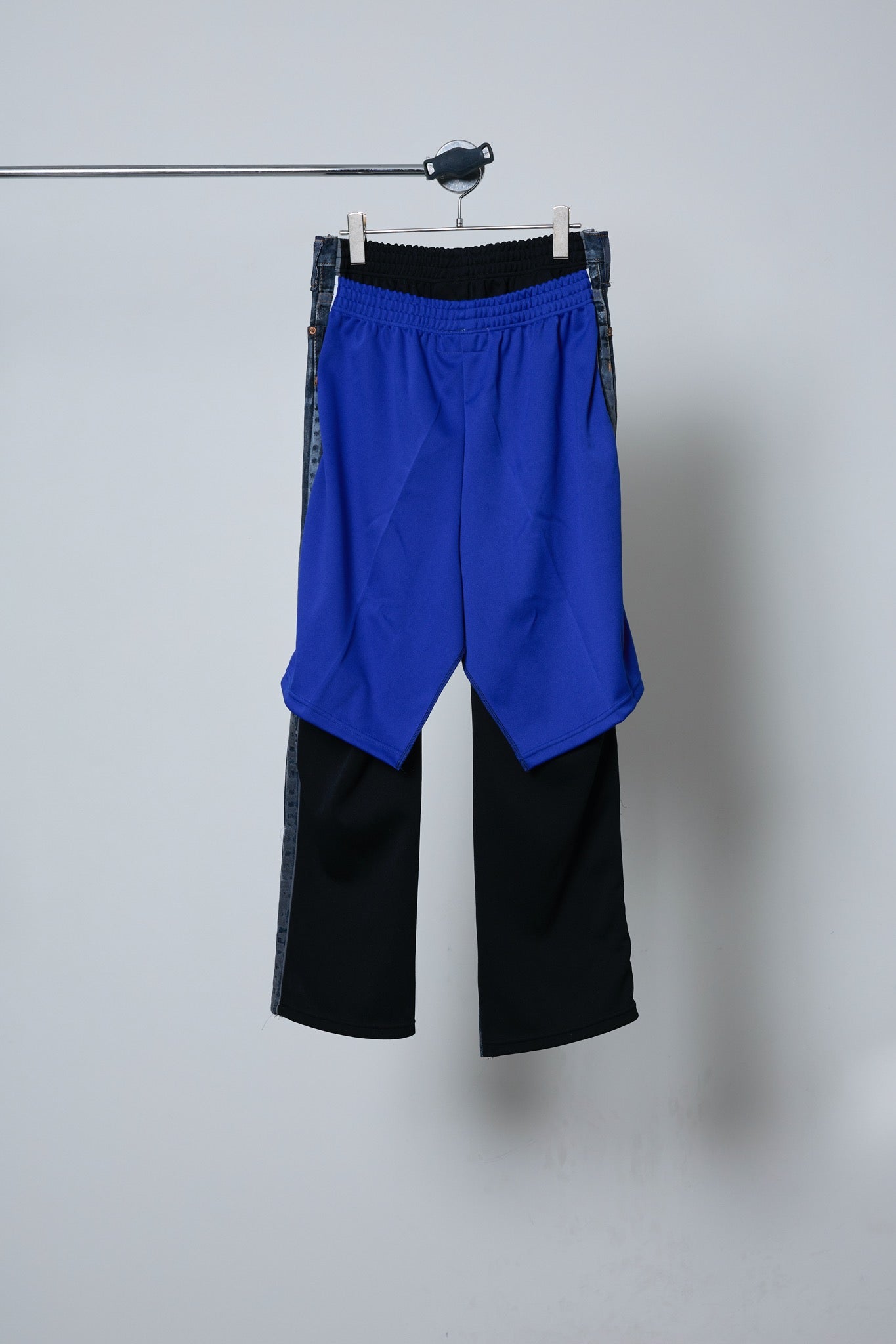 BODYSONG. / 先行予約 REF COATED VDENIM F + LAYERED JERSEY - BLUE