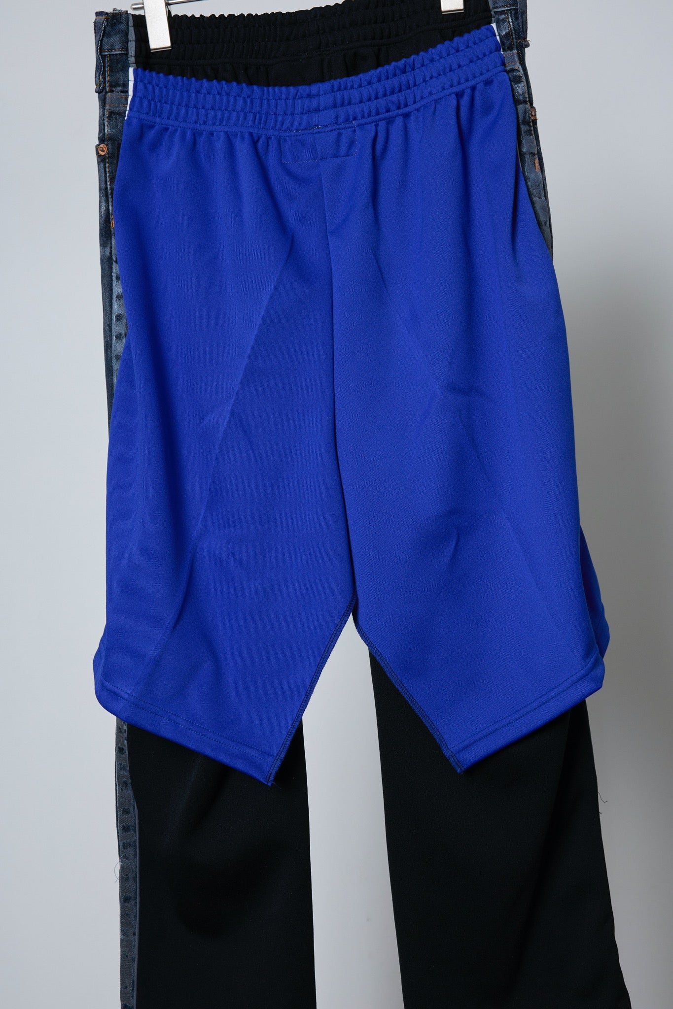 BODYSONG. / 先行予約 REF COATED VDENIM F + LAYERED JERSEY - BLUE