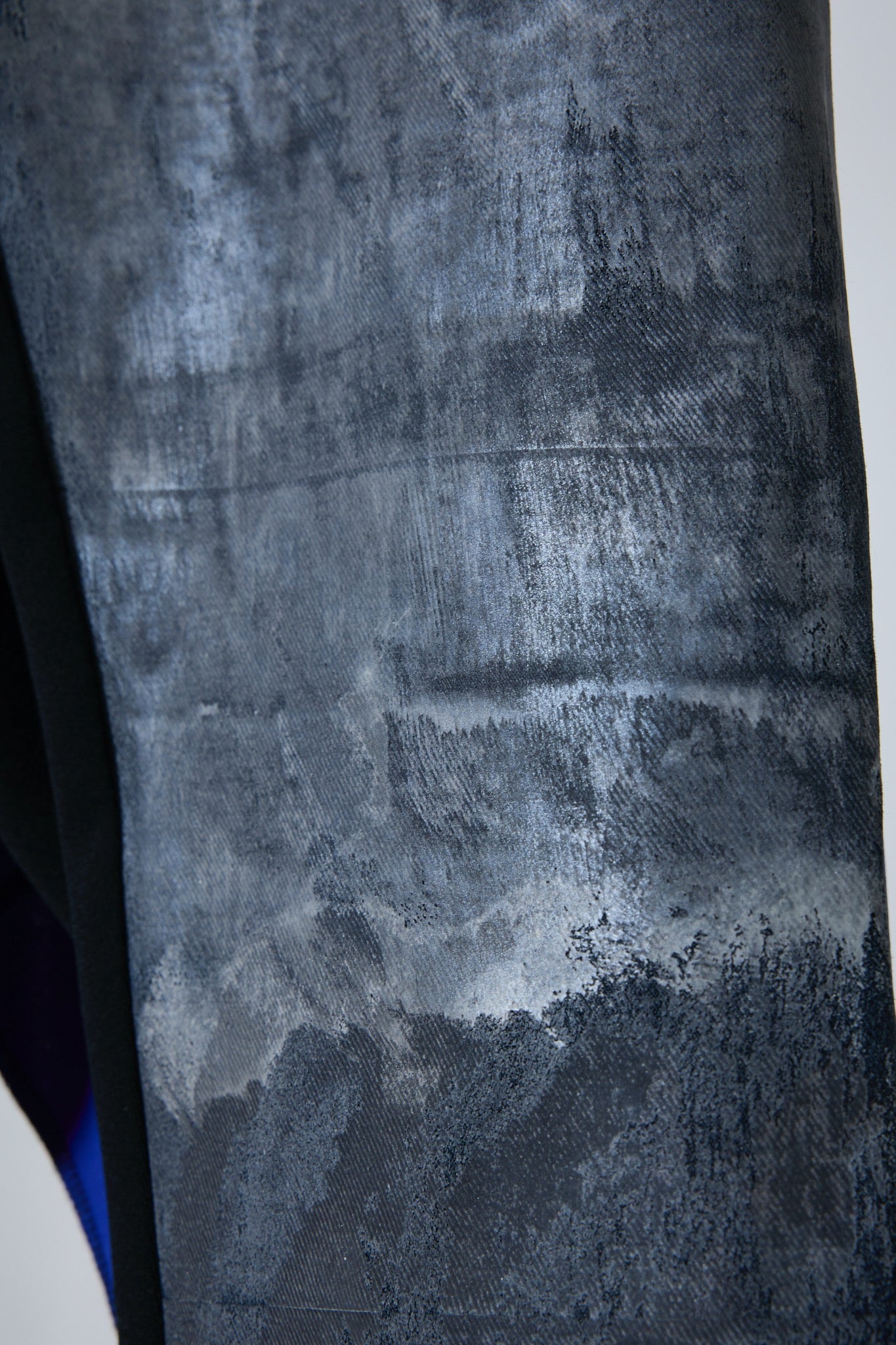 BODYSONG. / 先行予約 REF COATED VDENIM F + LAYERED JERSEY - BLUE