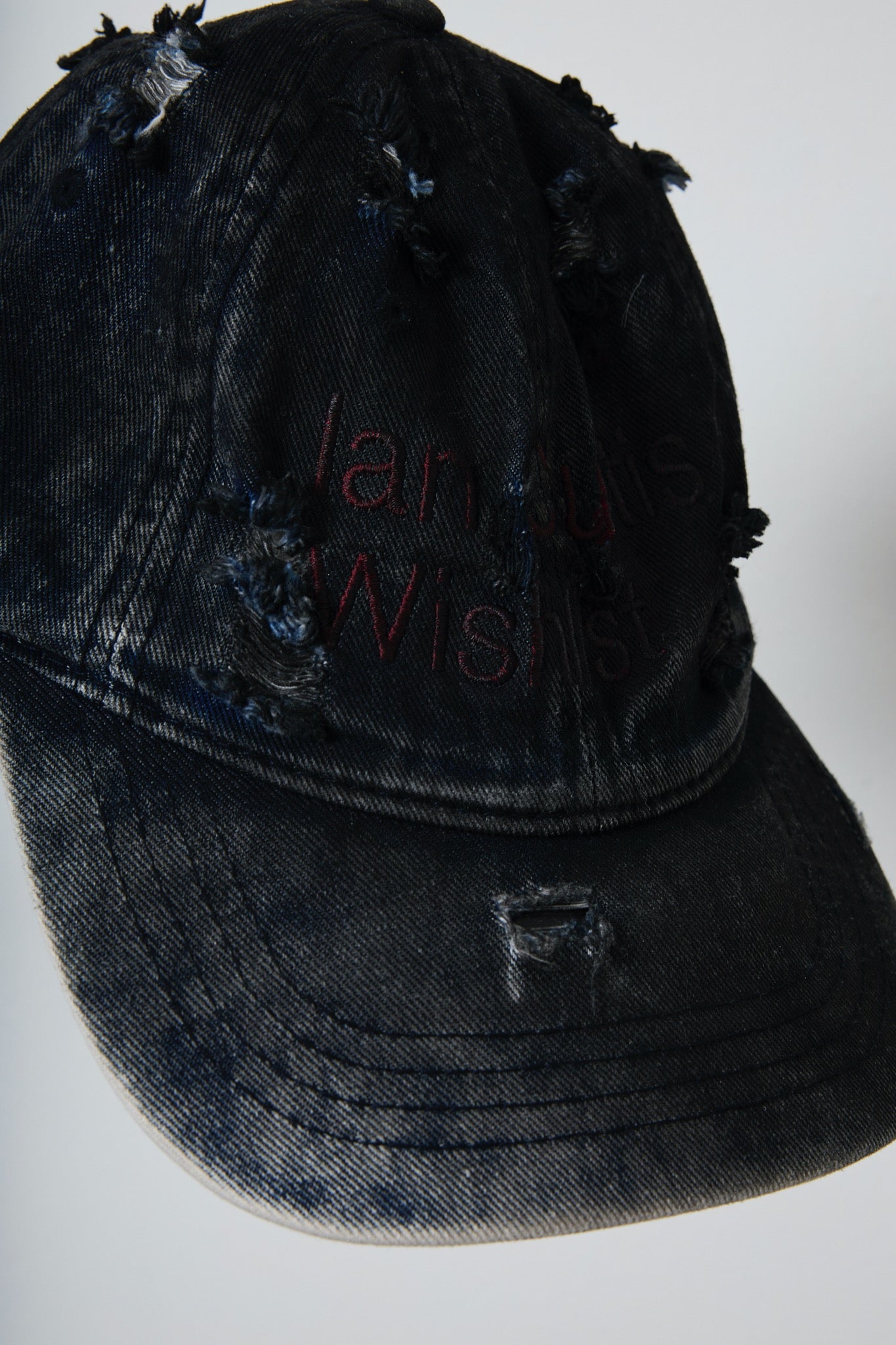 BODYSONG. / 先行予約 DAMAGED DENIM CAP THEME - BLACK