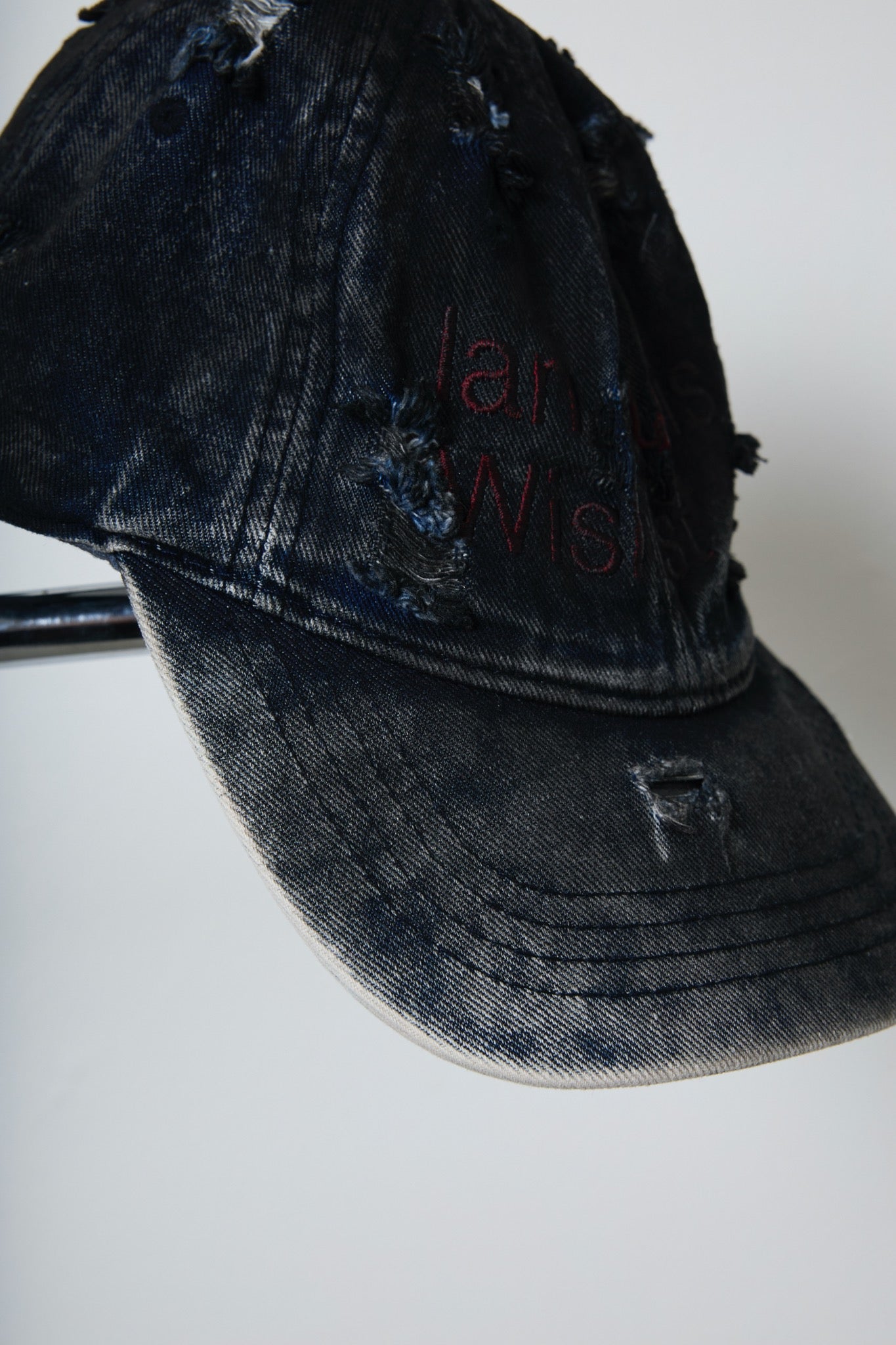 BODYSONG. / 先行予約 DAMAGED DENIM CAP THEME - BLACK