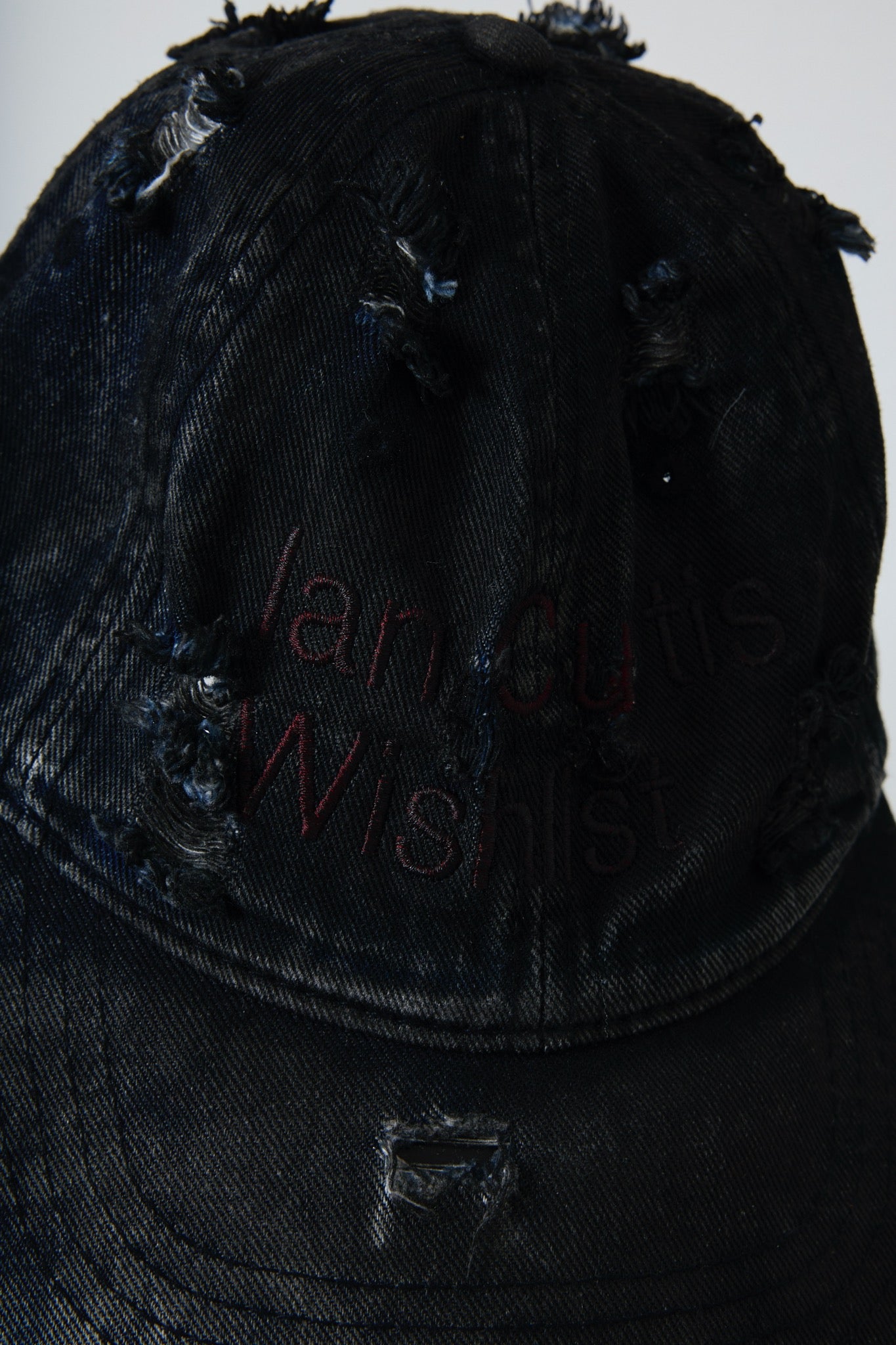 BODYSONG. / 先行予約 DAMAGED DENIM CAP THEME - BLACK